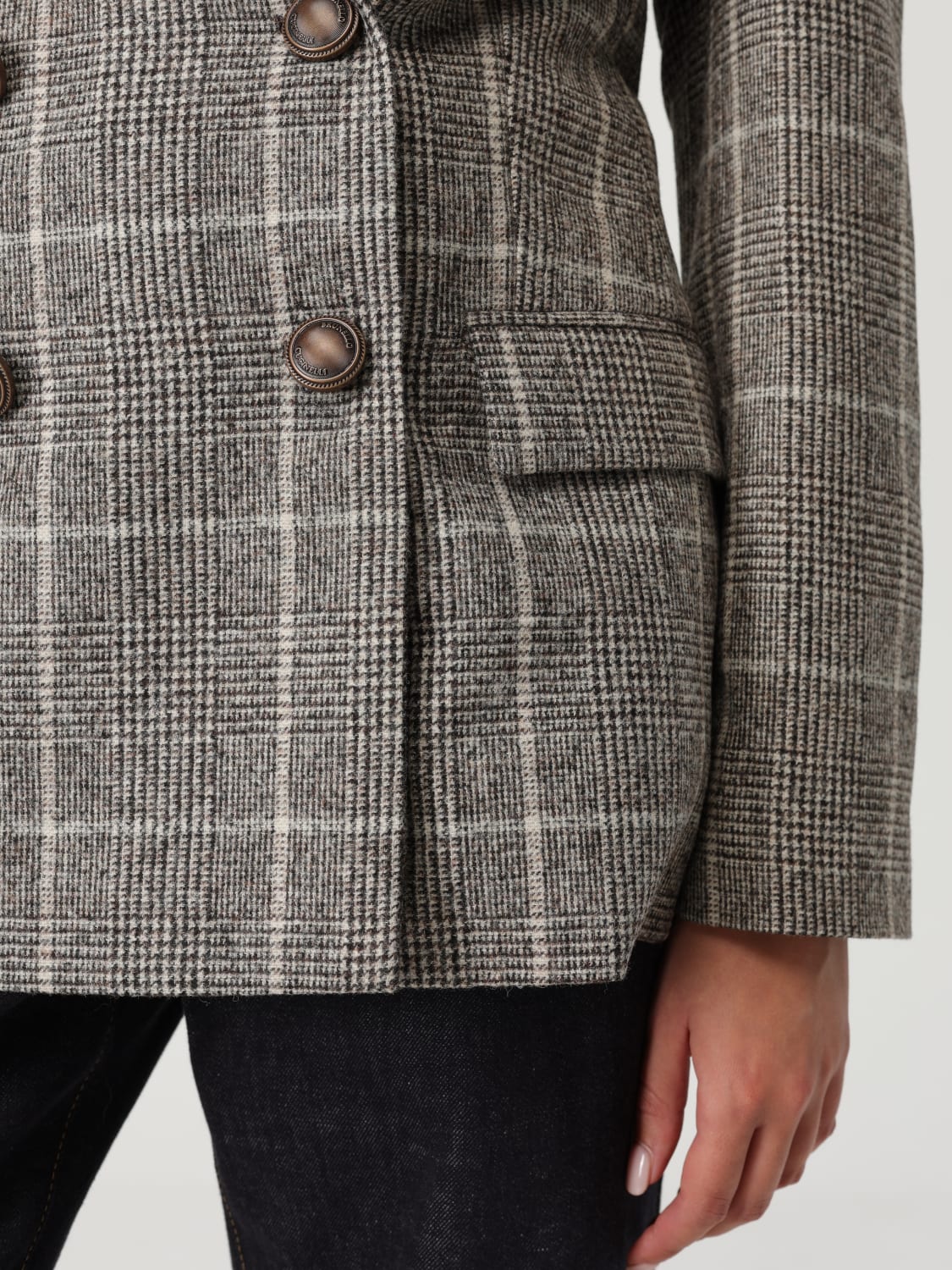 BRUNELLO CUCINELLI JACKET: Blazer woman Brunello Cucinelli, Brown - Img 5