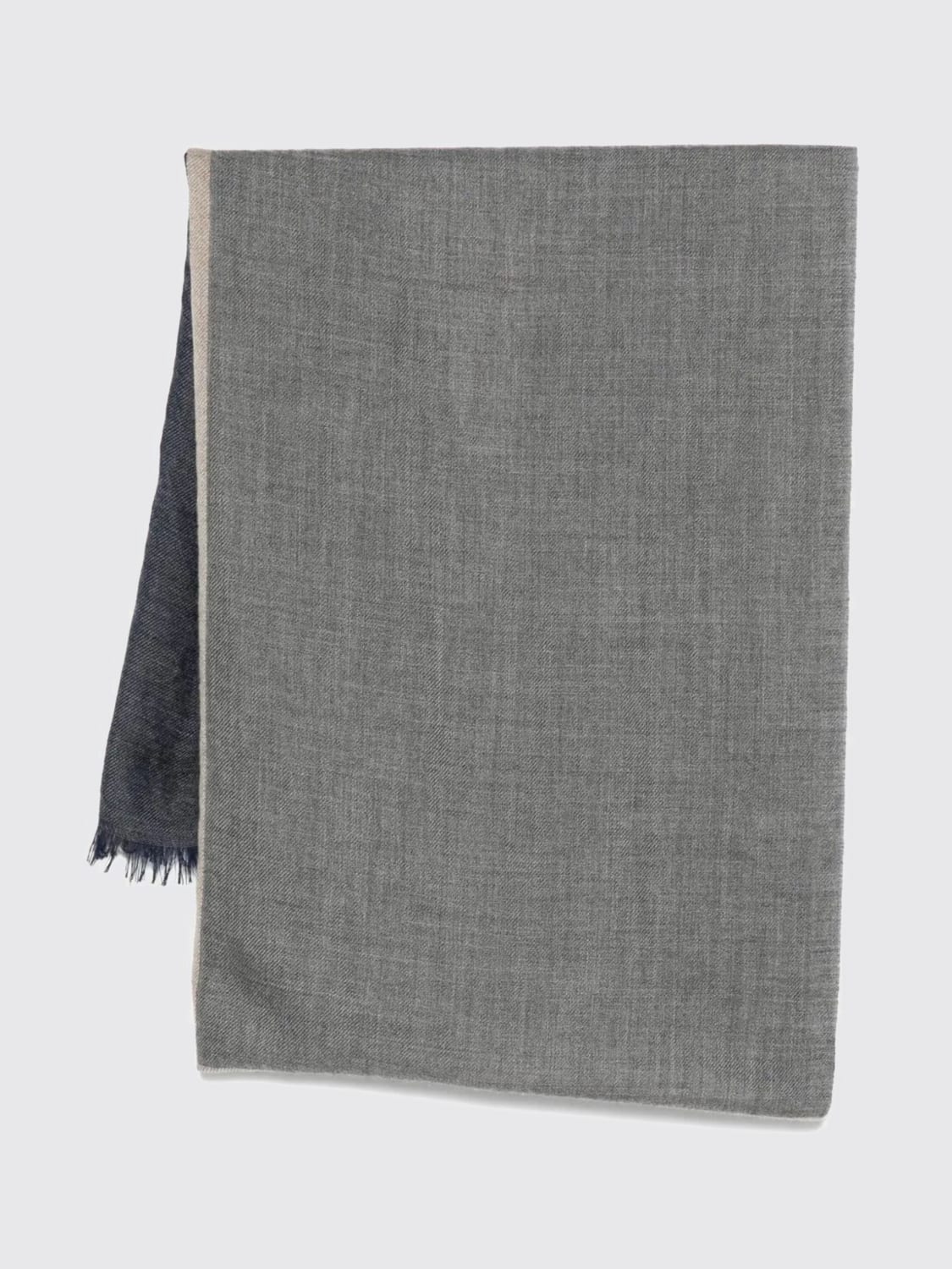 BRUNELLO CUCINELLI SCARF: Scarf men Brunello Cucinelli, Blue - Img 1