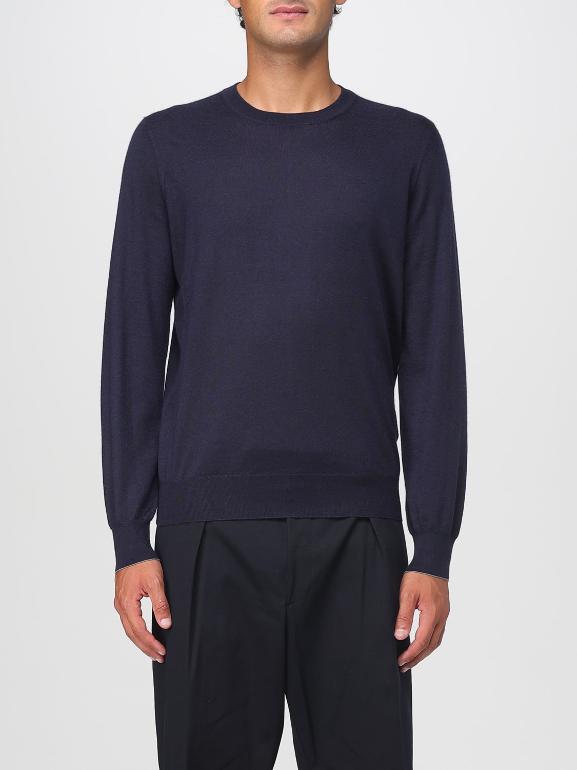 BRUNELLO CUCINELLI SWEATER: Sweater men Brunello Cucinelli, Grey 1 - Img 1