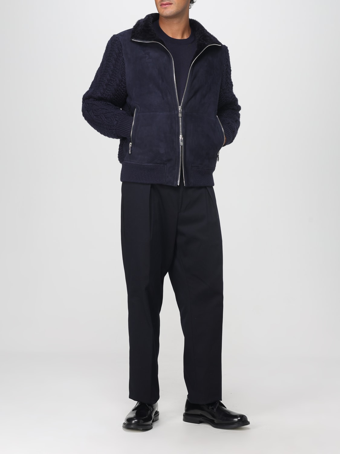 BRUNELLO CUCINELLI SWEATER: Sweater men Brunello Cucinelli, Grey 1 - Img 2