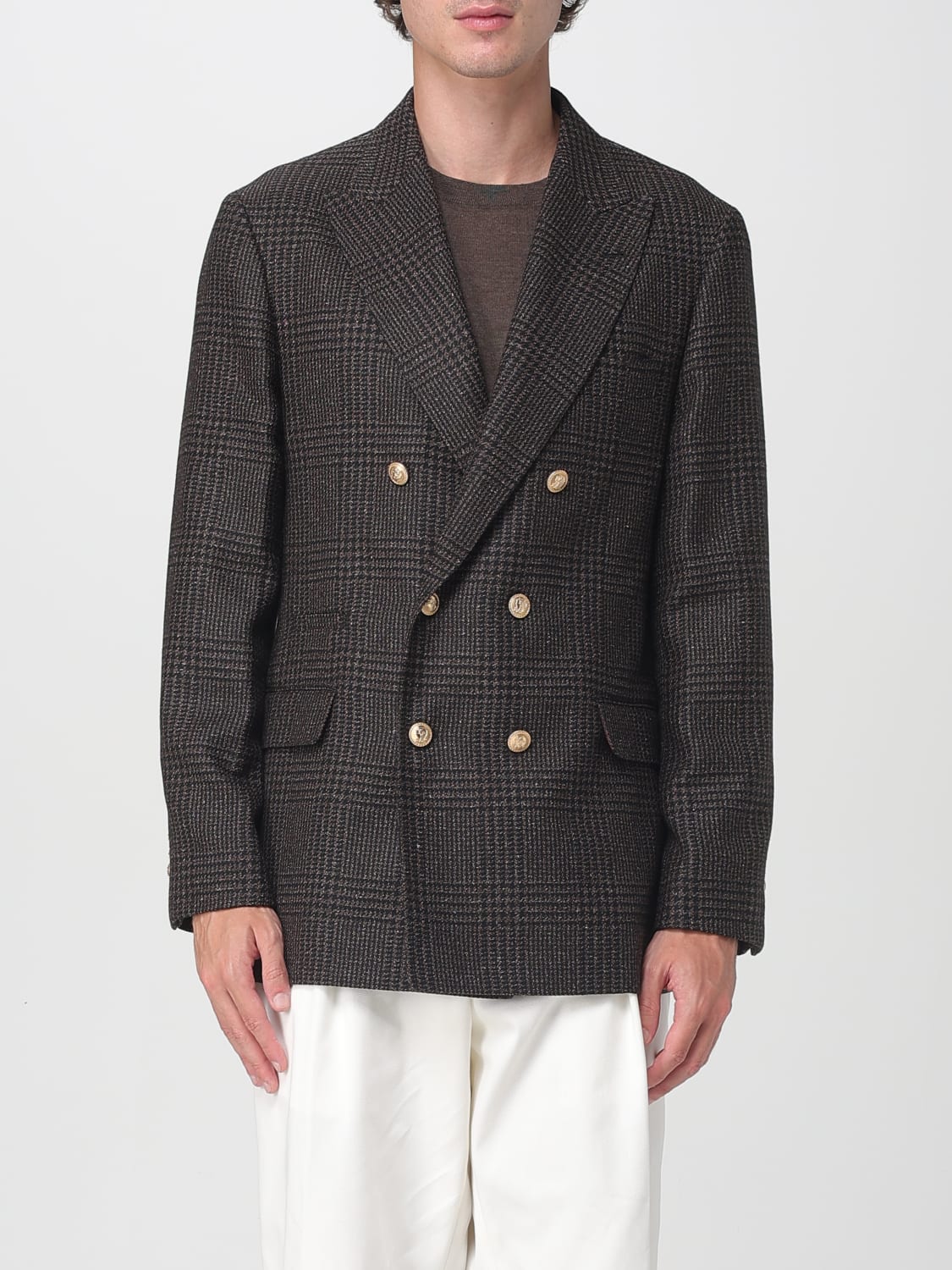 BRUNELLO CUCINELLI JACKE: Blazer herren Brunello Cucinelli, Braun - Img 1