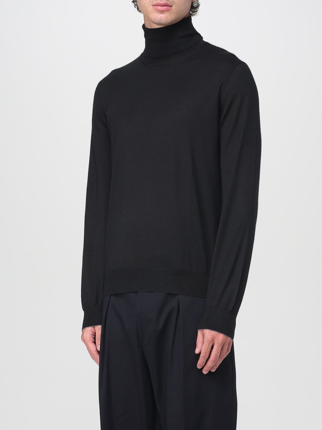 BRUNELLO CUCINELLI PULLOVER: Pullover herren Brunello Cucinelli, Schwarz - Img 3