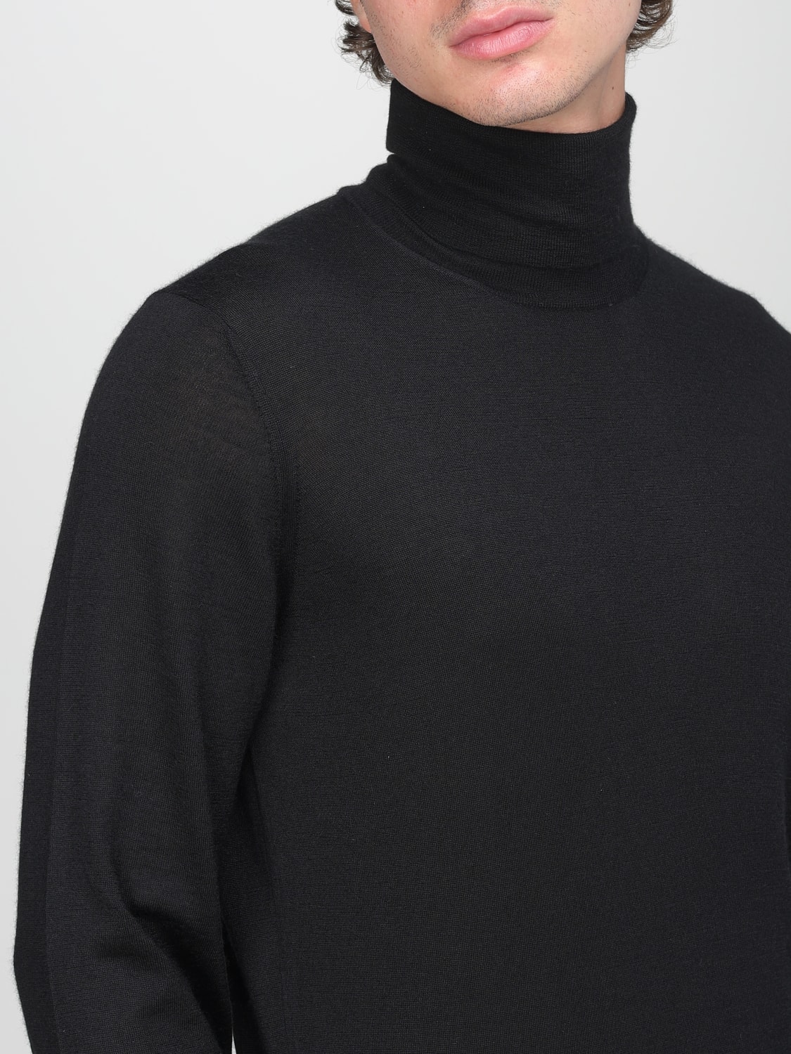 BRUNELLO CUCINELLI PULLOVER: Pullover herren Brunello Cucinelli, Schwarz - Img 5