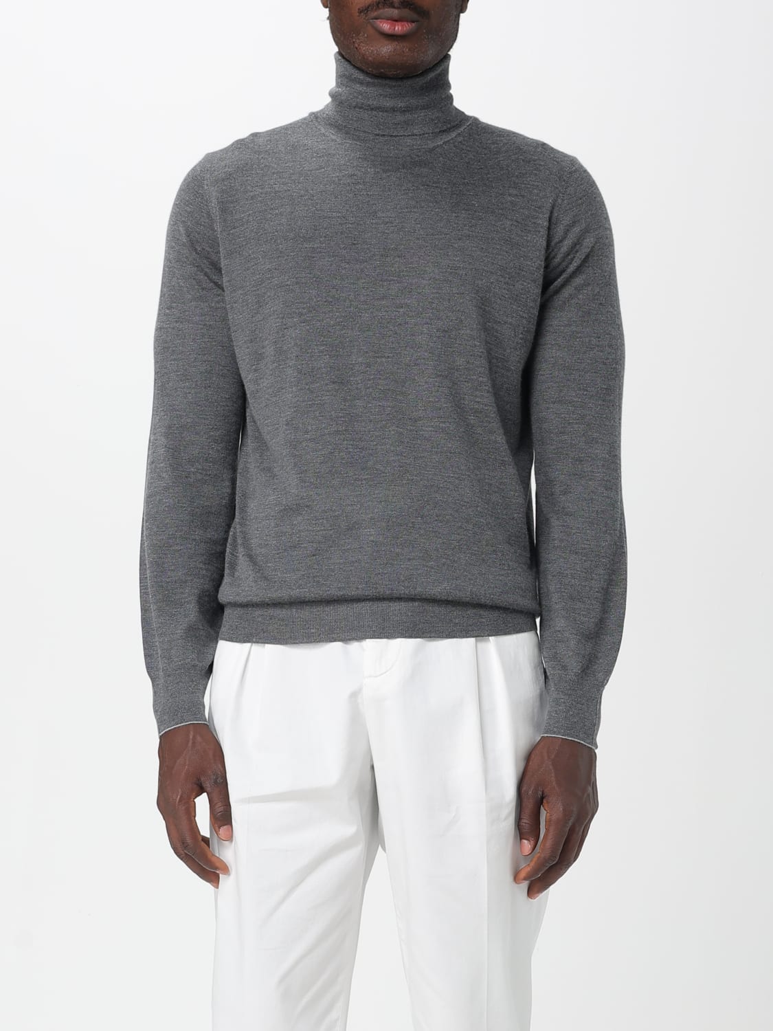 BRUNELLO CUCINELLI SWEATER: Sweater men Brunello Cucinelli, Grey 1 - Img 1