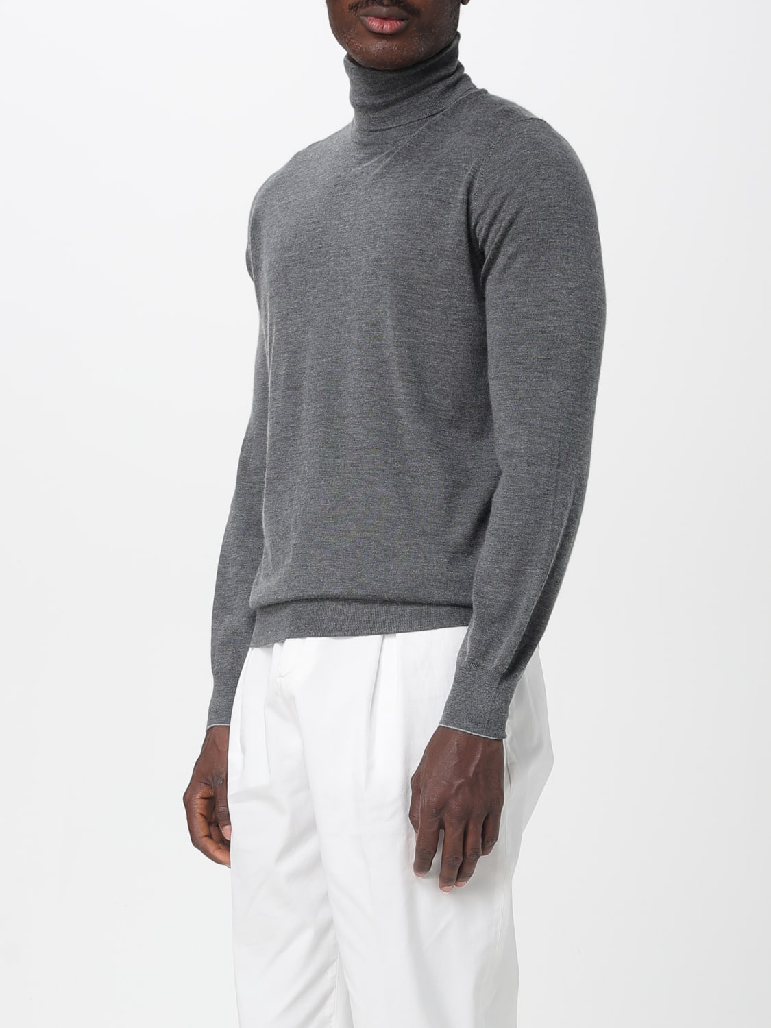 BRUNELLO CUCINELLI SWEATER: Sweater men Brunello Cucinelli, Grey 1 - Img 4