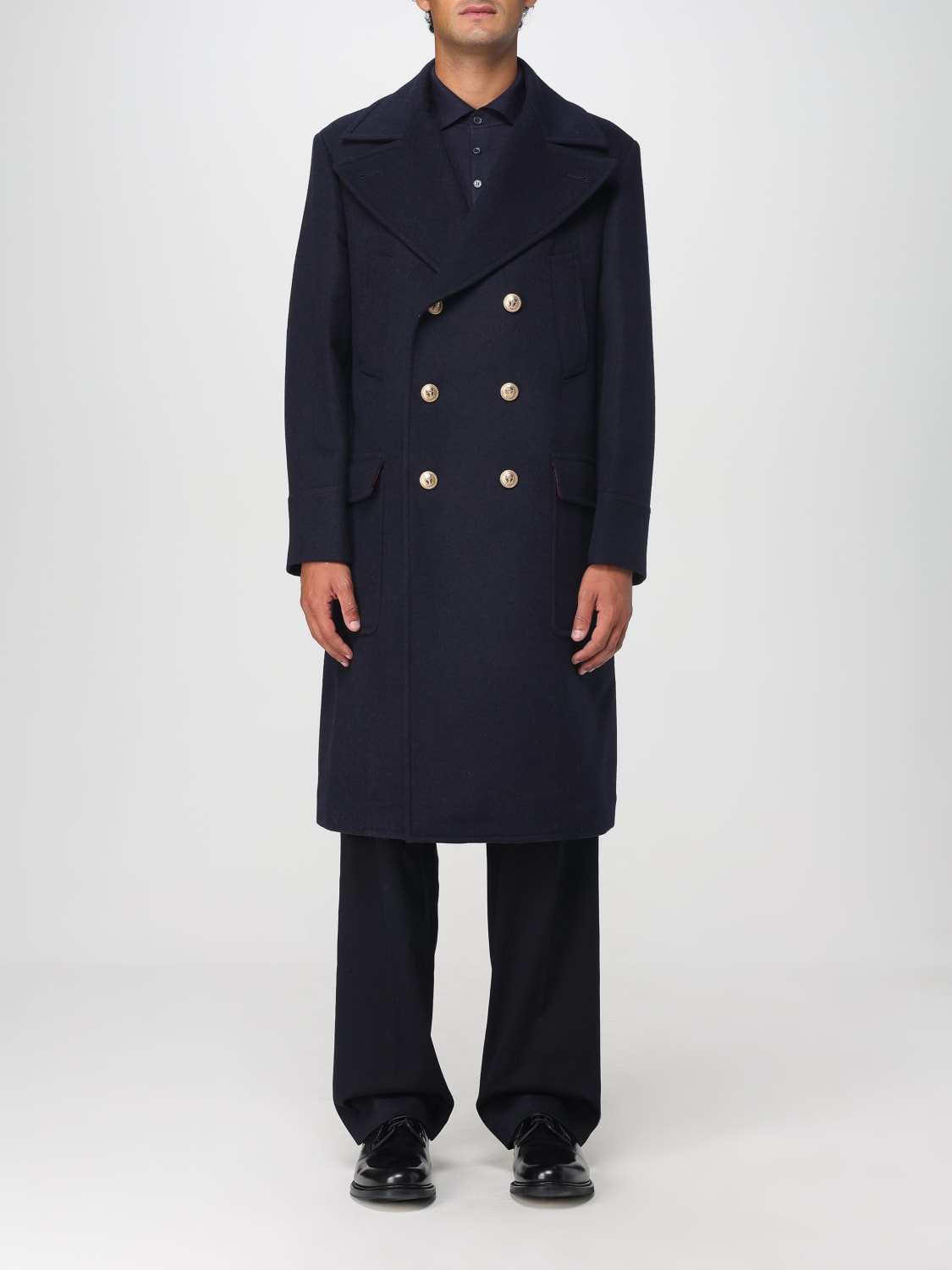 BRUNELLO CUCINELLI COAT: Coat men Brunello Cucinelli, Navy - Img 1