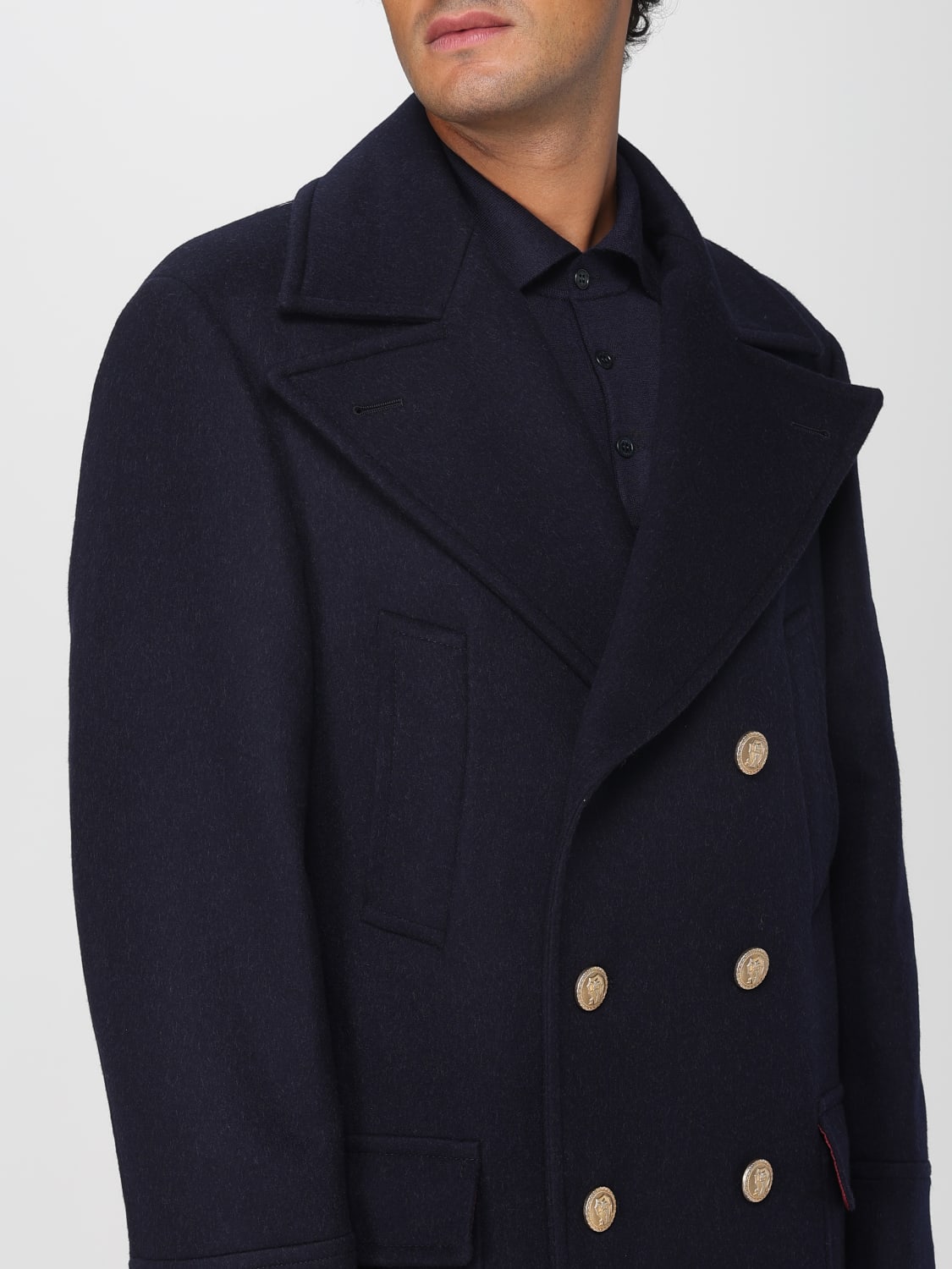 BRUNELLO CUCINELLI COAT: Coat men Brunello Cucinelli, Navy - Img 5
