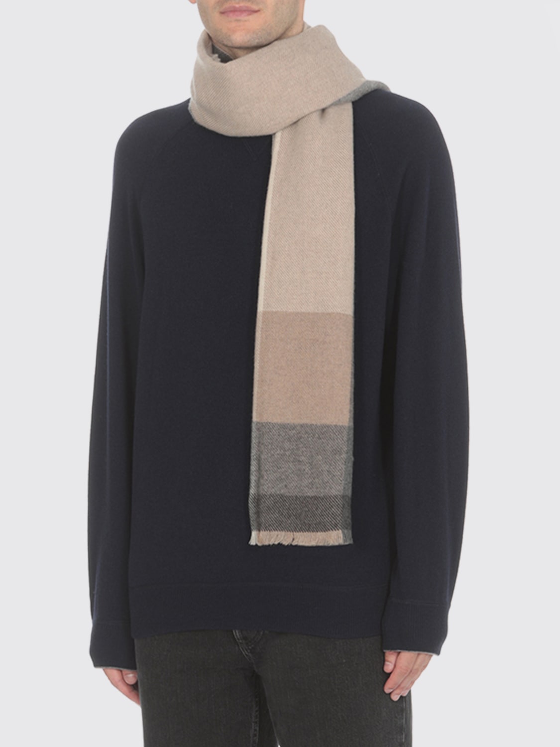 BRUNELLO CUCINELLI SCARF: Scarf men Brunello Cucinelli, Grey - Img 2