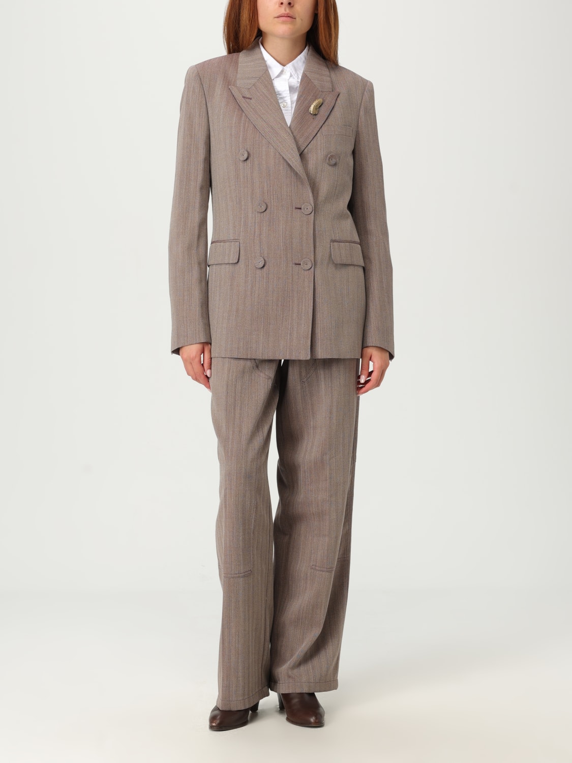 GOLDEN GOOSE HOSE: Hose damen Golden Goose, Braun - Img 2