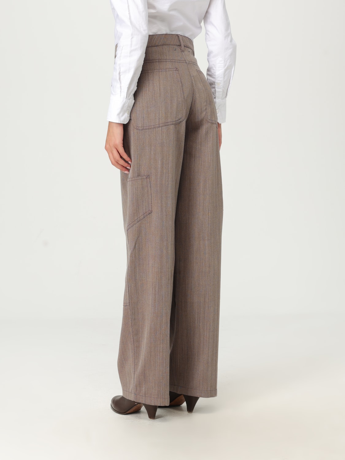 GOLDEN GOOSE HOSE: Hose damen Golden Goose, Braun - Img 3