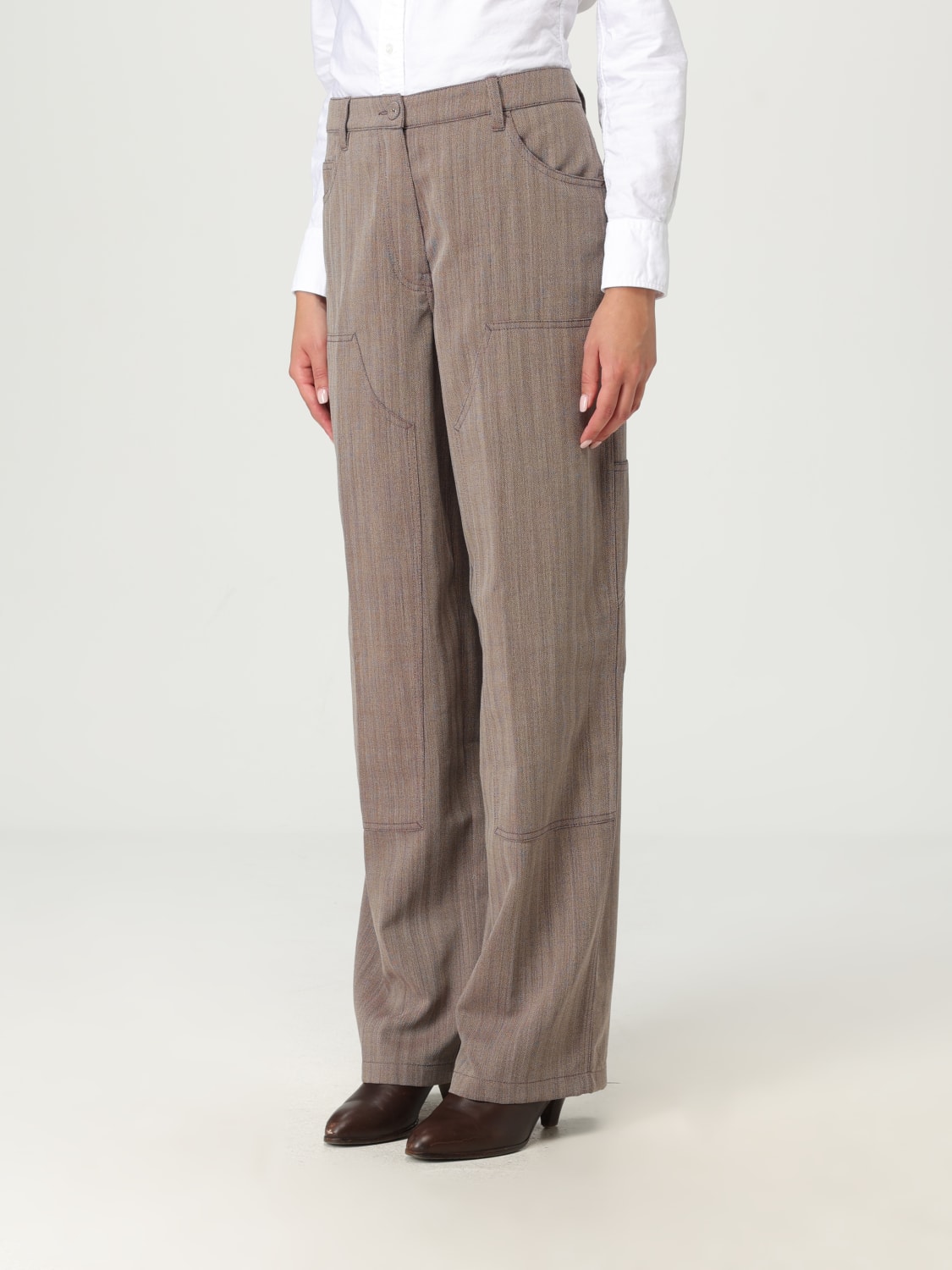 GOLDEN GOOSE HOSE: Hose damen Golden Goose, Braun - Img 4