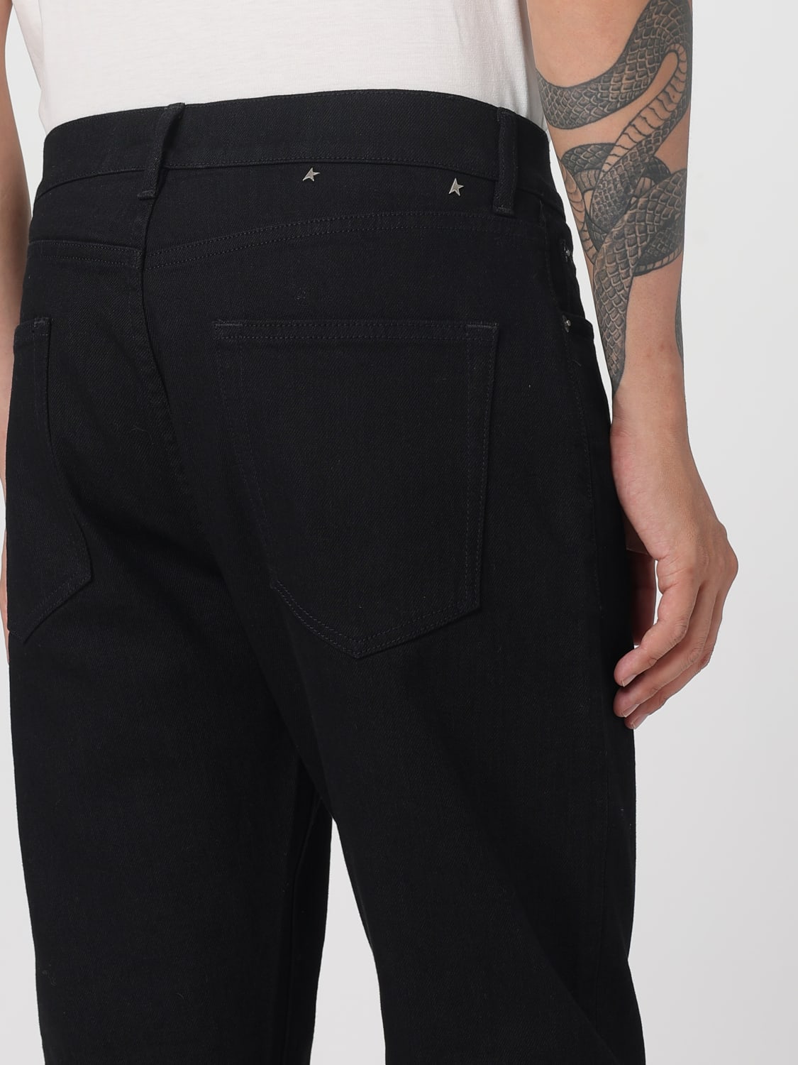GOLDEN GOOSE JEANS: Pants men Golden Goose, Black - Img 5