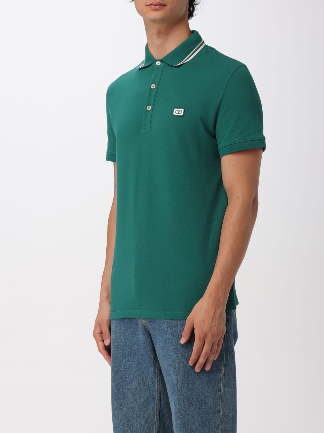 VALENTINO POLO: Polo herren Valentino, Grün - Img 4