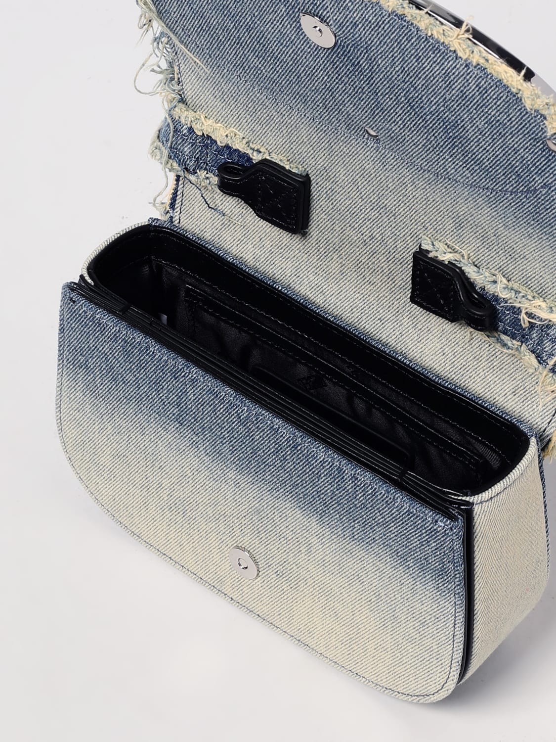 DIESEL MINI BAG: Shoulder bag woman Diesel, Gnawed Blue - Img 3