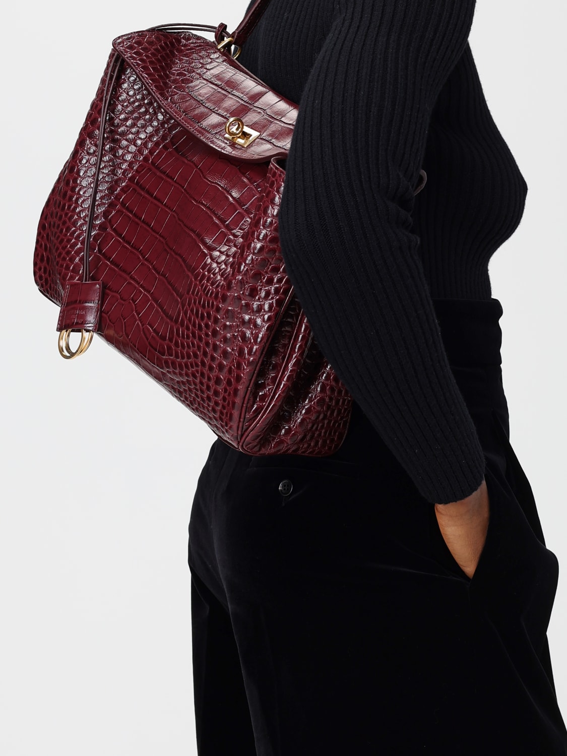 BALENCIAGA SAC PORTÉ ÉPAULE: Sac porté épaule femme Balenciaga, Noir - Img 2