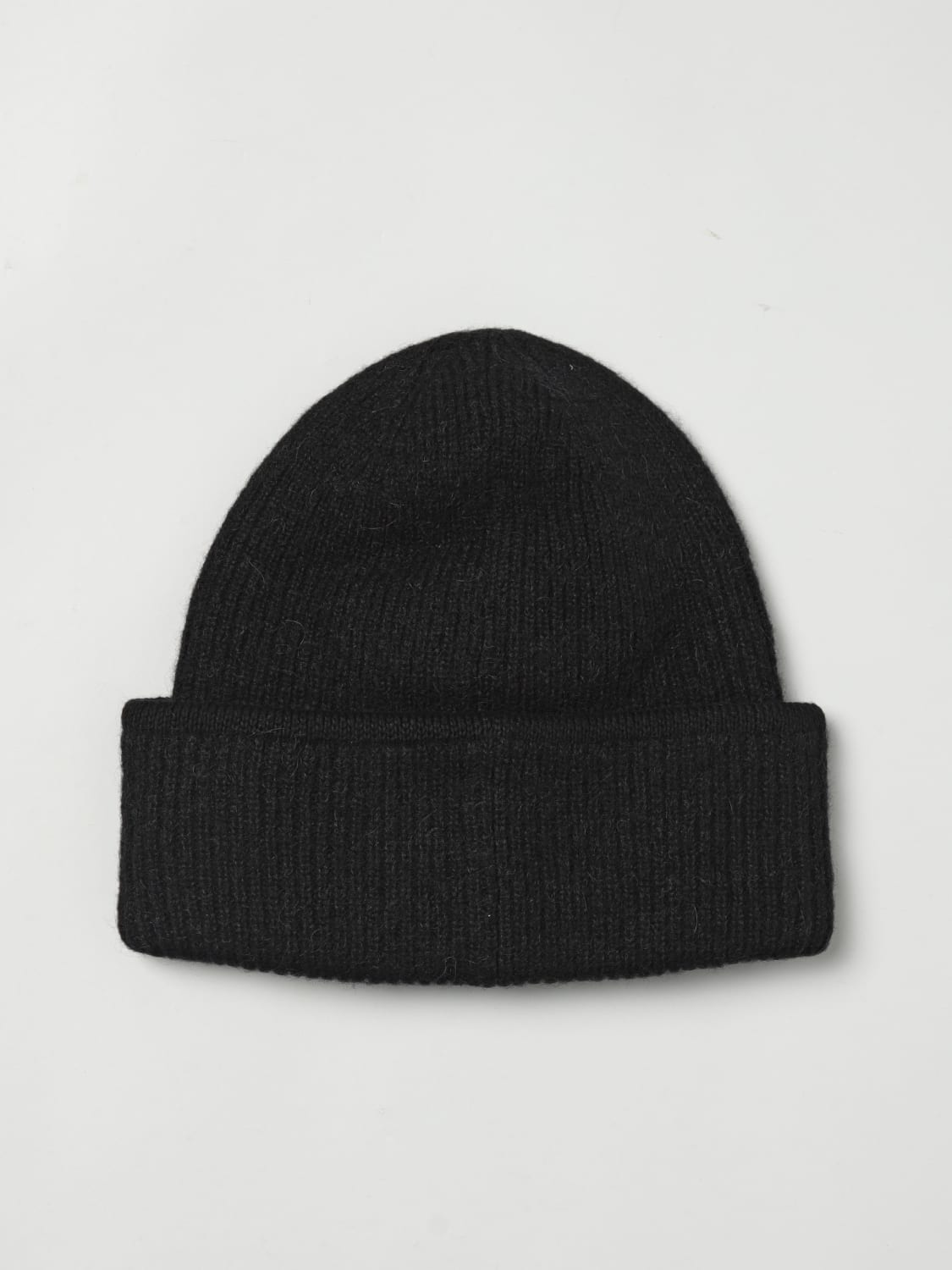 JACQUEMUS CAPPELLO: Cappello Jacquemus in misto lana a costine , Nero - Img 2