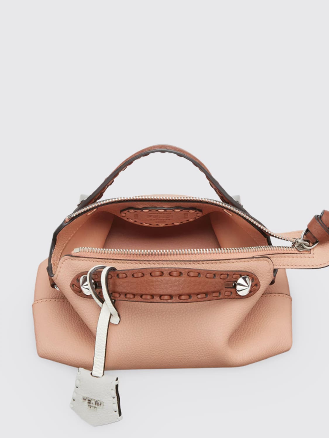 FENDI MINI BAG: Shoulder bag woman Fendi, Nude - Img 3