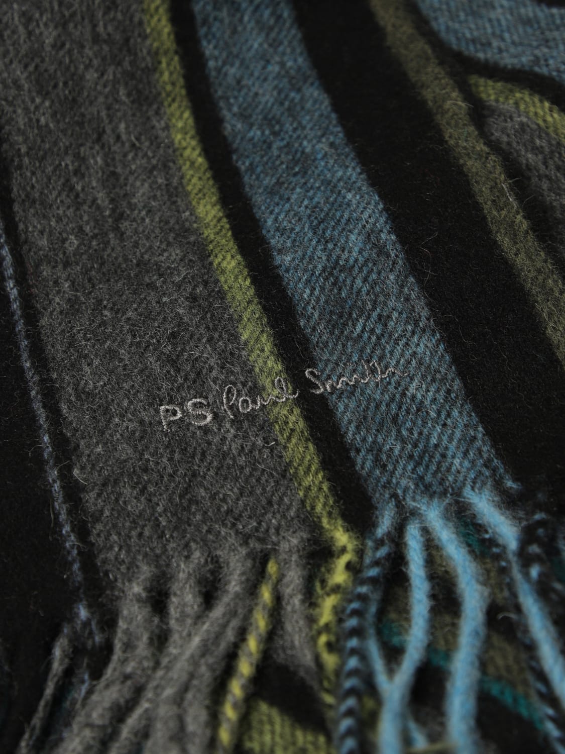 PS PAUL SMITH SCARF: Scarf men Ps Paul Smith, Black - Img 3