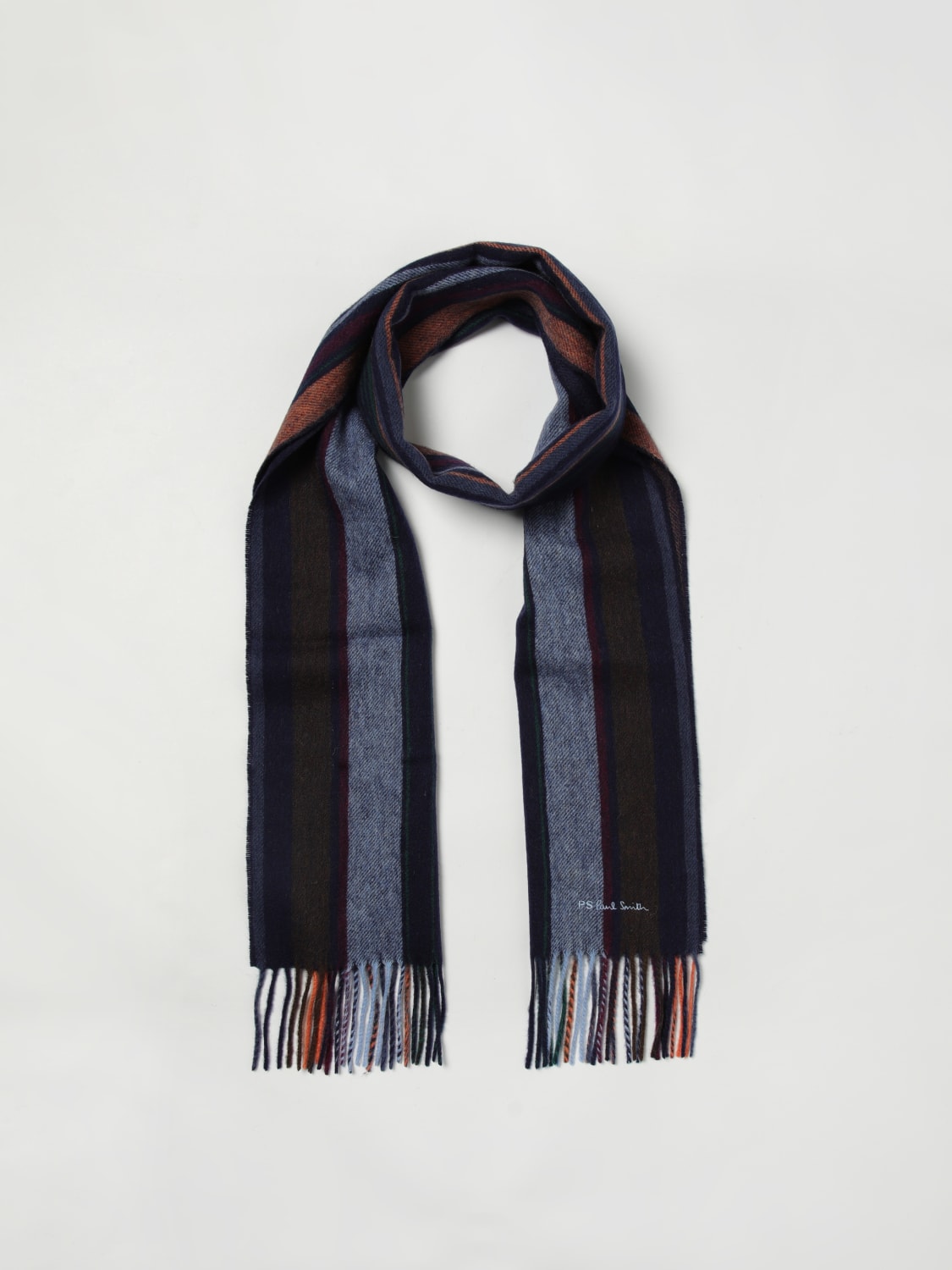 PS PAUL SMITH SCHAL: Schal herren Ps Paul Smith, Blau - Img 2