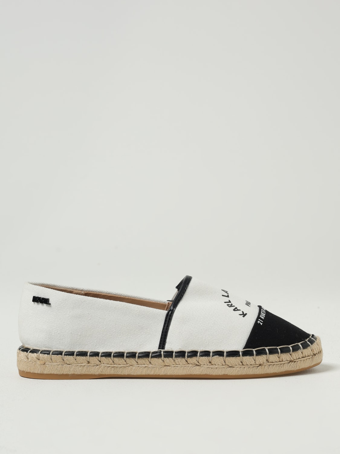 KARL LAGERFELD ESPADRILLE: Espadrilles woman Karl Lagerfeld, White - Img 1