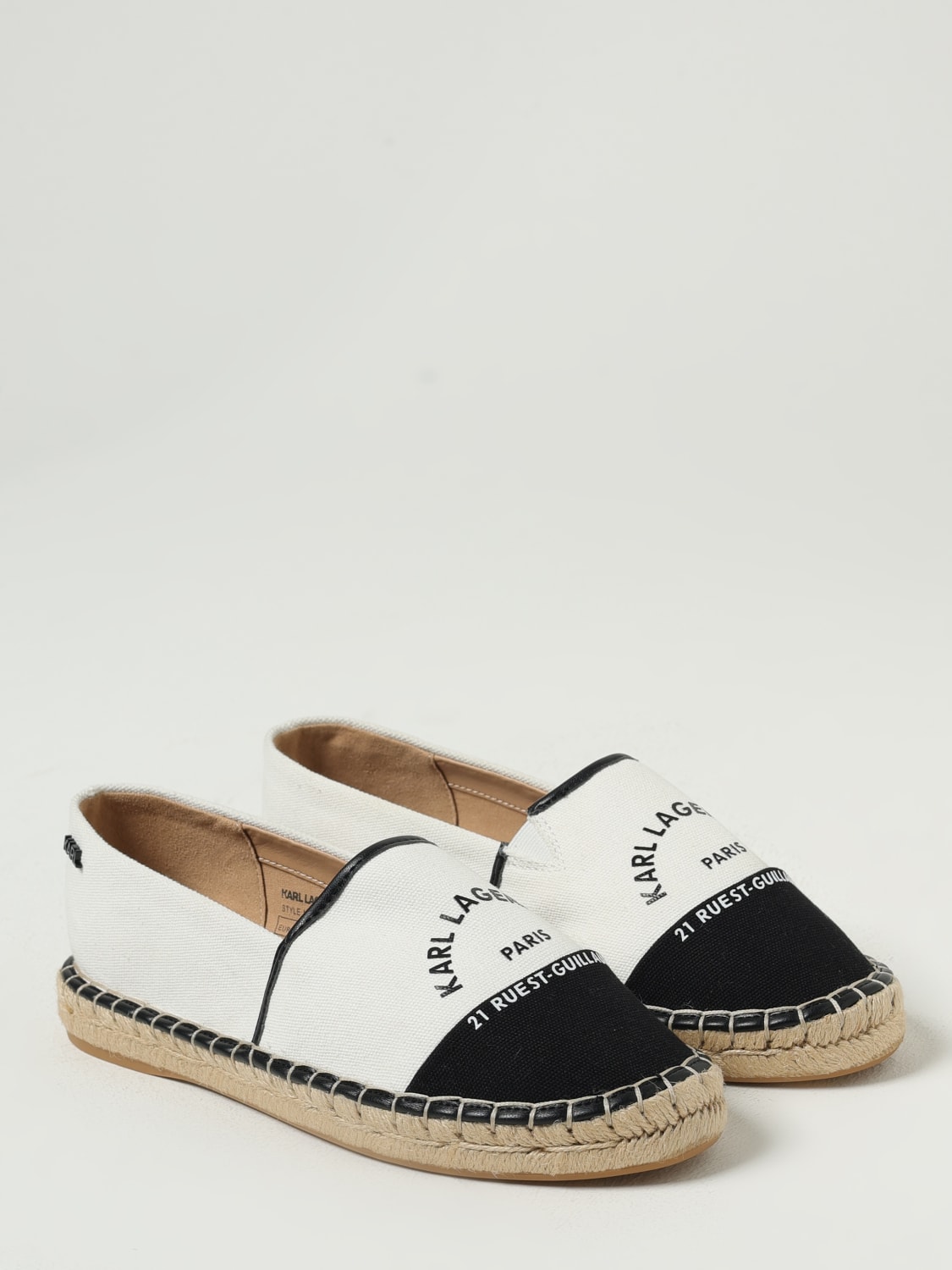 KARL LAGERFELD ESPADRILLE: Espadrilles woman Karl Lagerfeld, White - Img 2