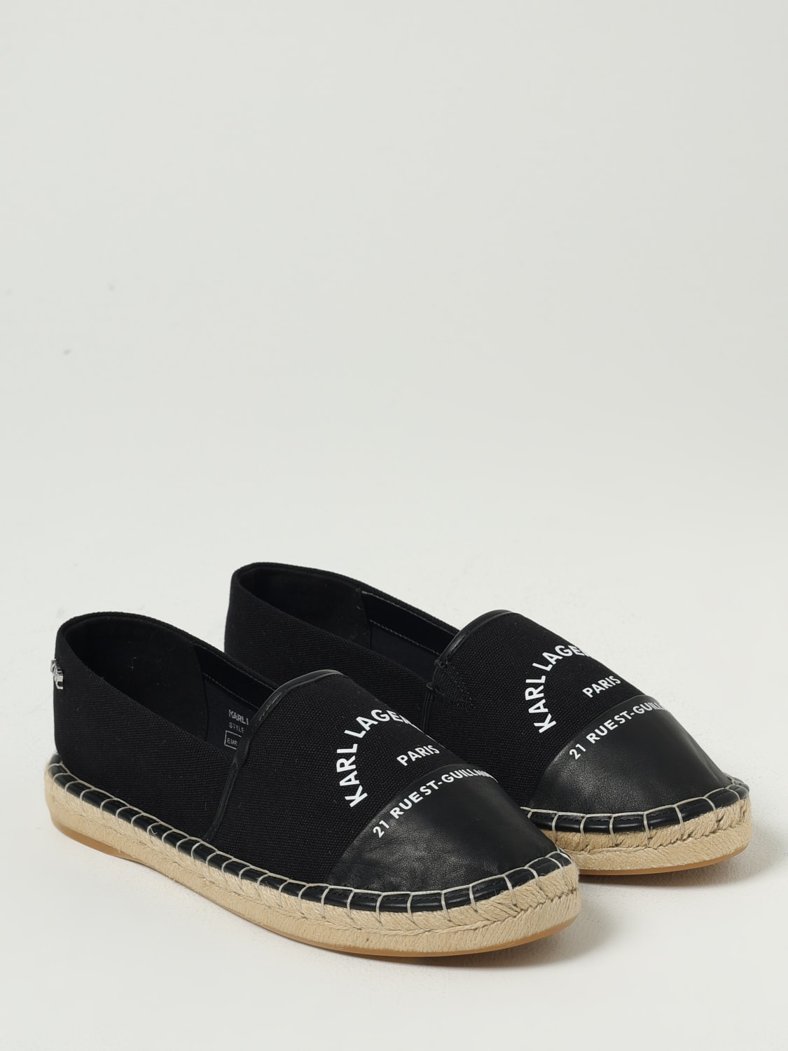 KARL LAGERFELD ESPADRILLE: Espadrilles woman Karl Lagerfeld, Black - Img 2
