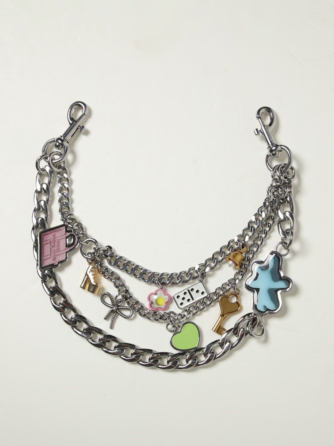 MARC JACOBS SHOULDER STRAP: Shoulder strap woman Marc Jacobs, Silver - Img 1