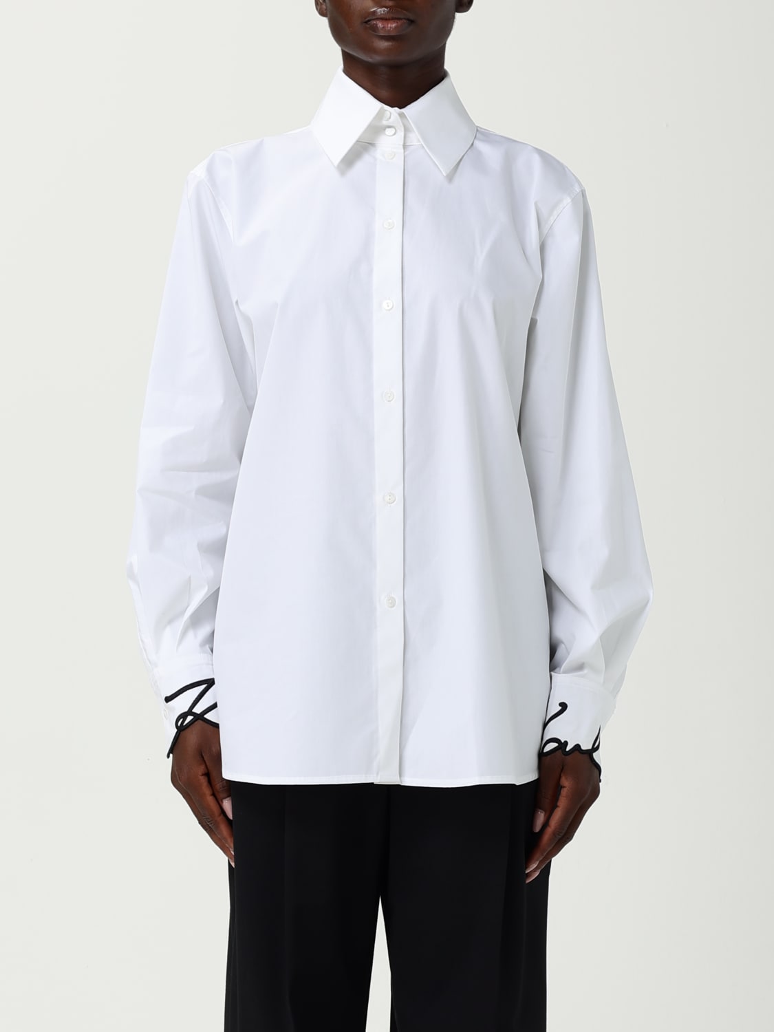KARL LAGERFELD CAMISA: Camisa mujer Karl Lagerfeld, Blanco - Img 1