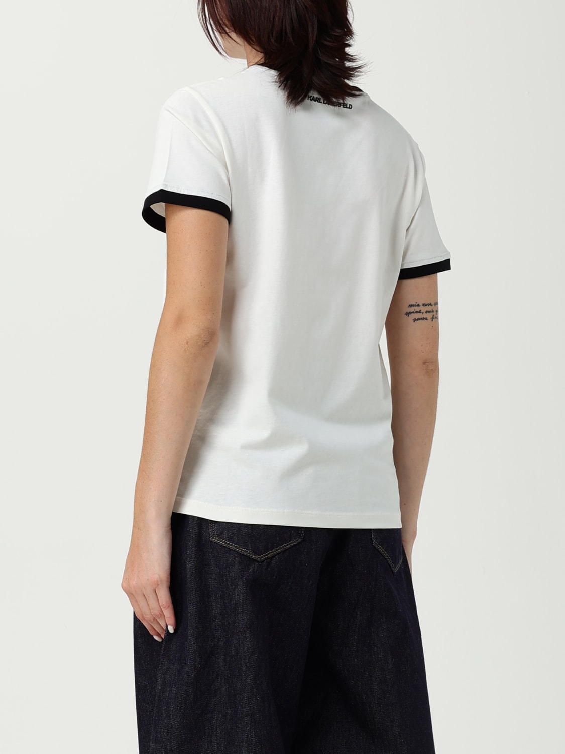 KARL LAGERFELD CAMISETA: Camiseta mujer Karl Lagerfeld, Blanco - Img 2