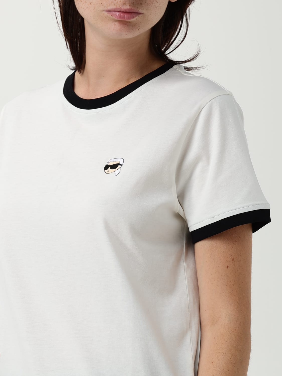 KARL LAGERFELD CAMISETA: Camiseta mujer Karl Lagerfeld, Blanco - Img 3