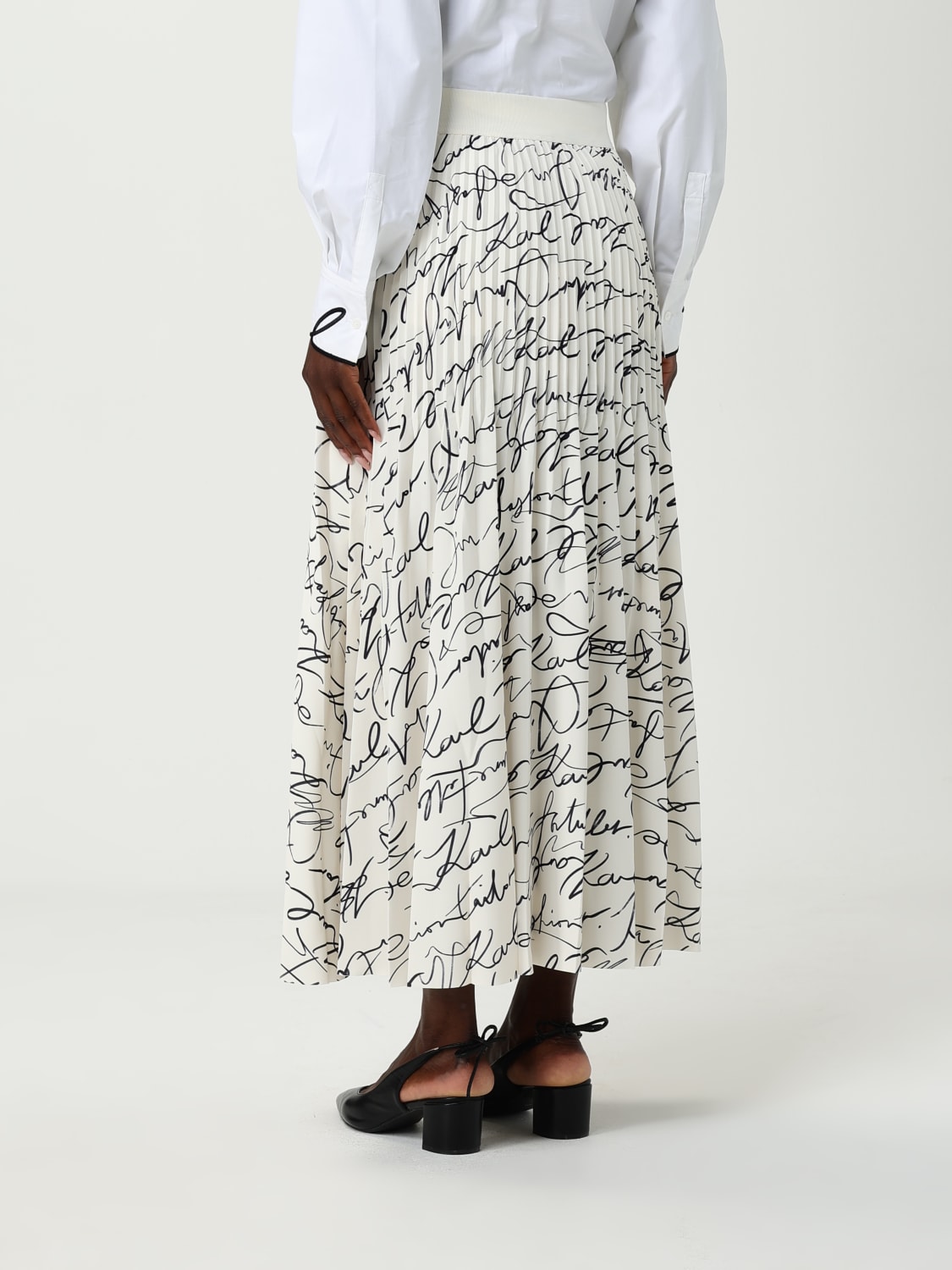KARL LAGERFELD SKIRT: Skirt woman Karl Lagerfeld, White - Img 3