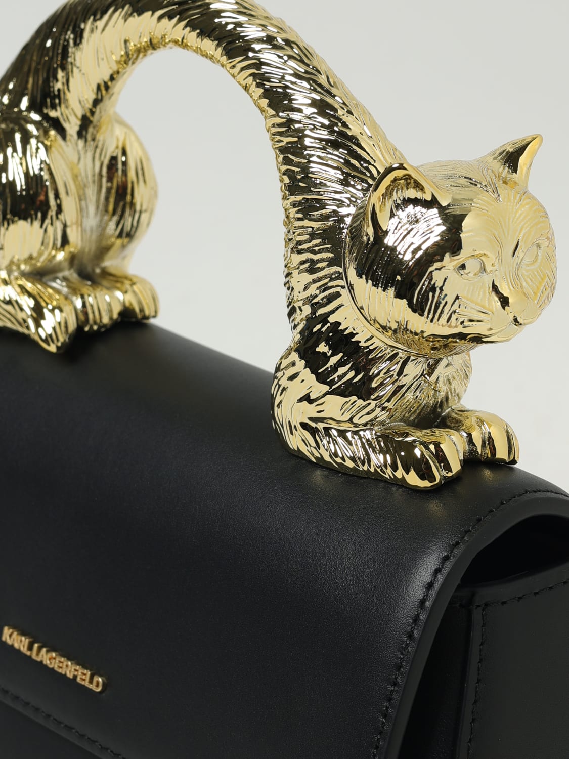 KARL LAGERFELD MINI BAG: Crossbody bags woman Karl Lagerfeld, Black - Img 3