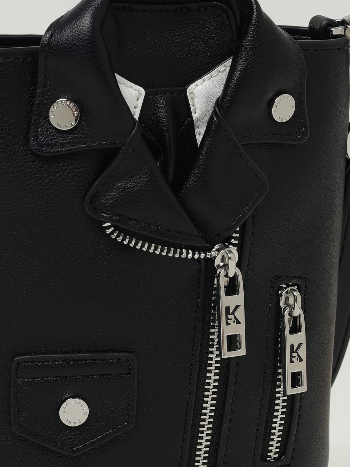 KARL LAGERFELD MINI BOLSO: Bandolera mujer Karl Lagerfeld, Negro - Img 3