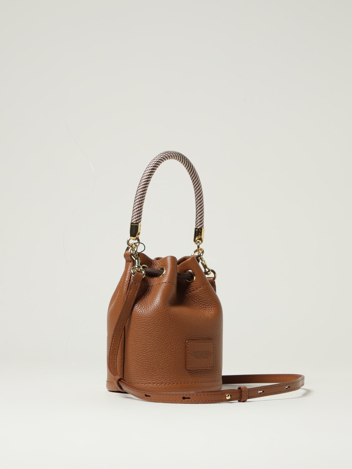 MARC JACOBS BORSA A MANO: Borsa The Bucket Bag Marc Jacobs in pelle a grana , Marrone - Img 2