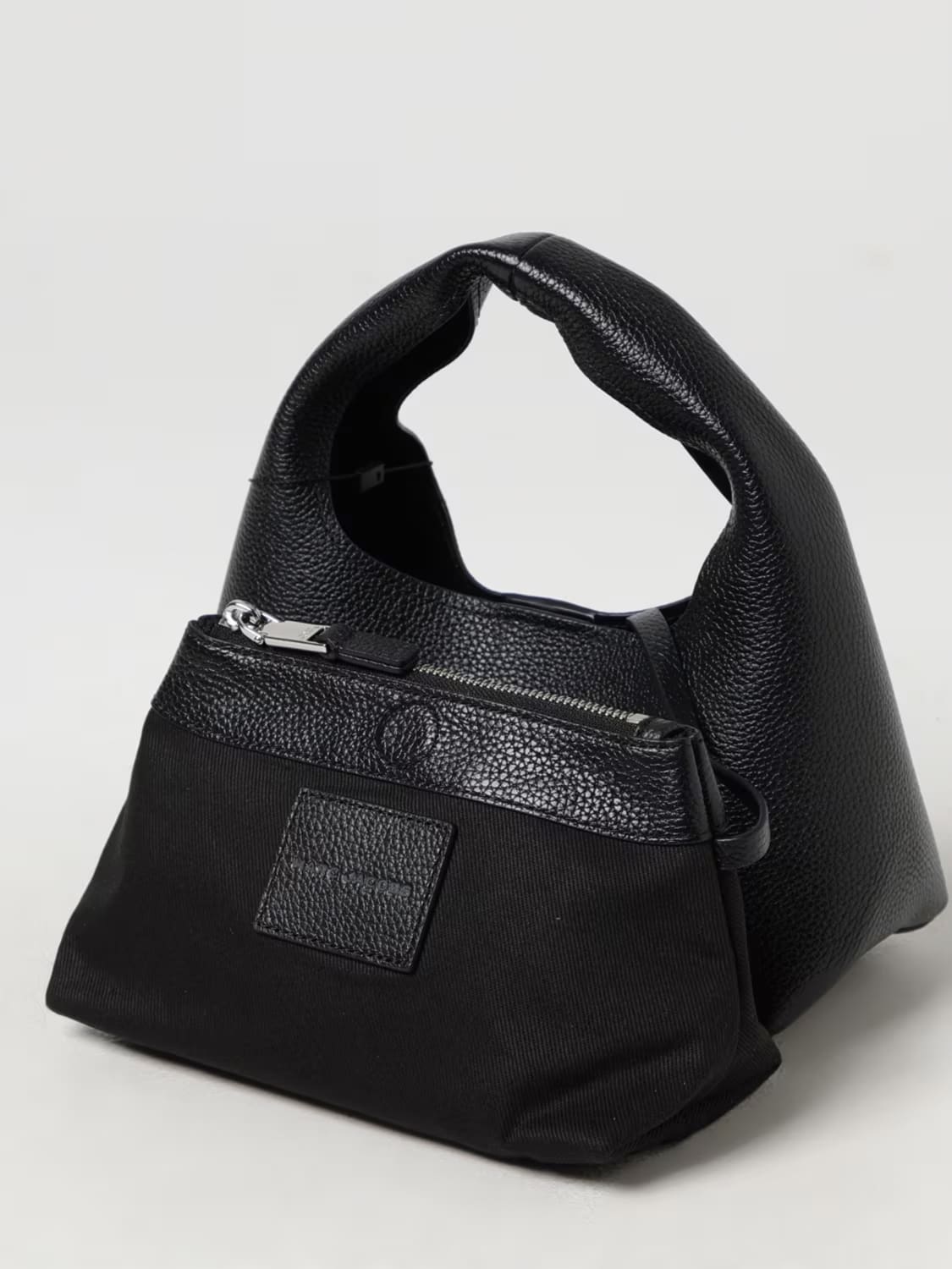 MARC JACOBS BORSA A MANO: Borsa The Sack Bag Marc Jacobs in pelle a grana , Nero 1 - Img 3