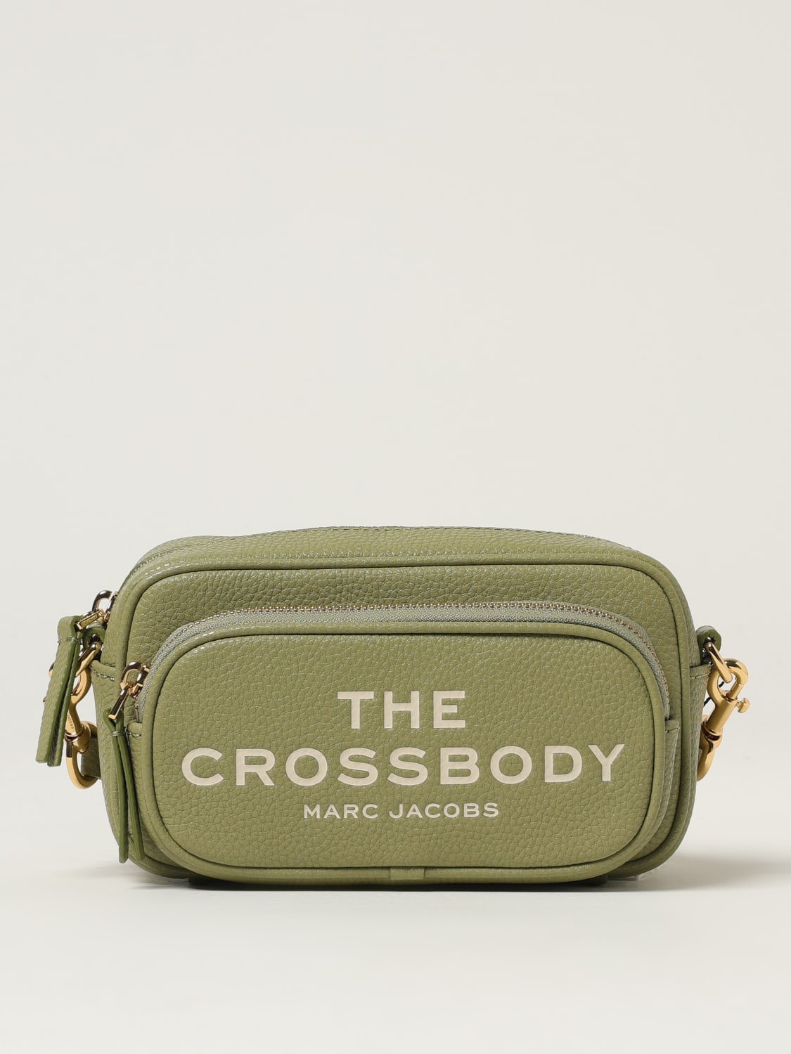 MARC JACOBS BORSA A TRACOLLA: Borsa The Crossbody Marc Jacobs in pelle a grana , Verde - Img 1