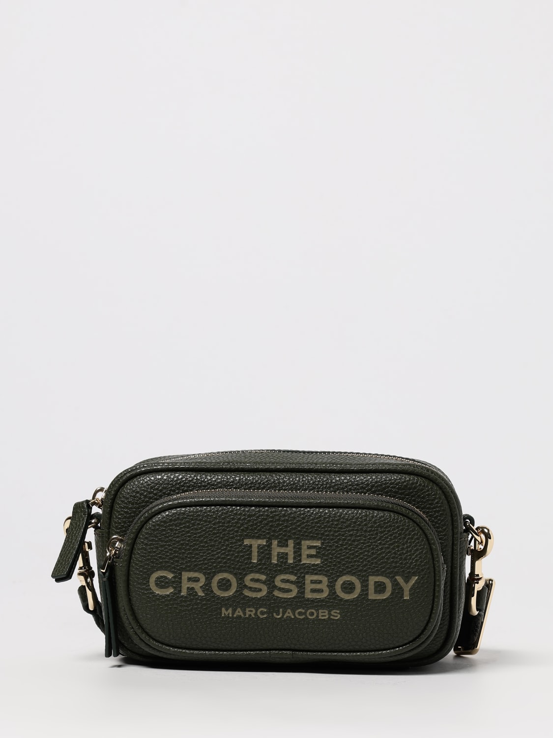 MARC JACOBS BORSA A TRACOLLA: Borsa The Crossbody Marc Jacobs in pelle a grana , Salvia - Img 1