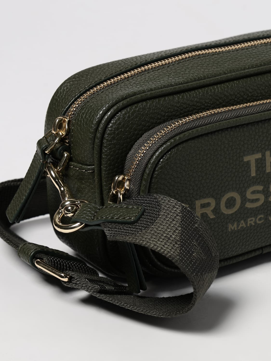 MARC JACOBS BORSA A TRACOLLA: Borsa The Crossbody Marc Jacobs in pelle a grana , Salvia - Img 3