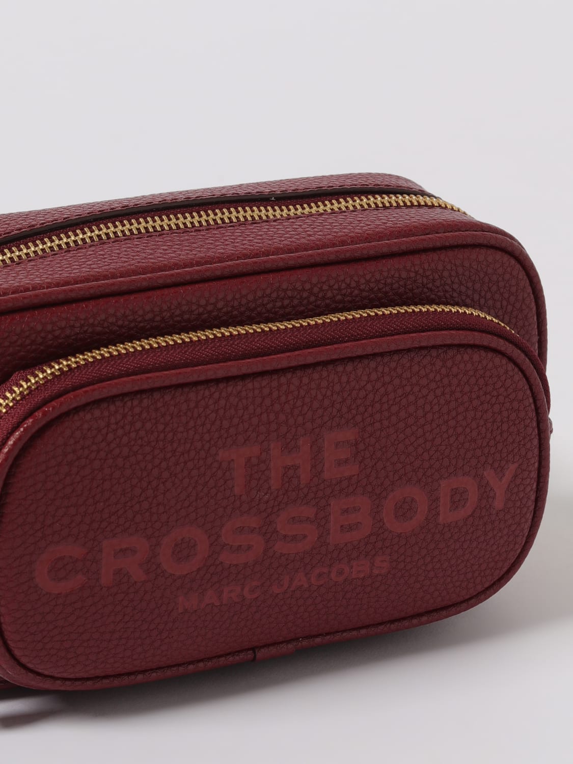 MARC JACOBS BORSA A TRACOLLA: Borsa The Crossbody Marc Jacobs in pelle a grana , Ciliegia - Img 3