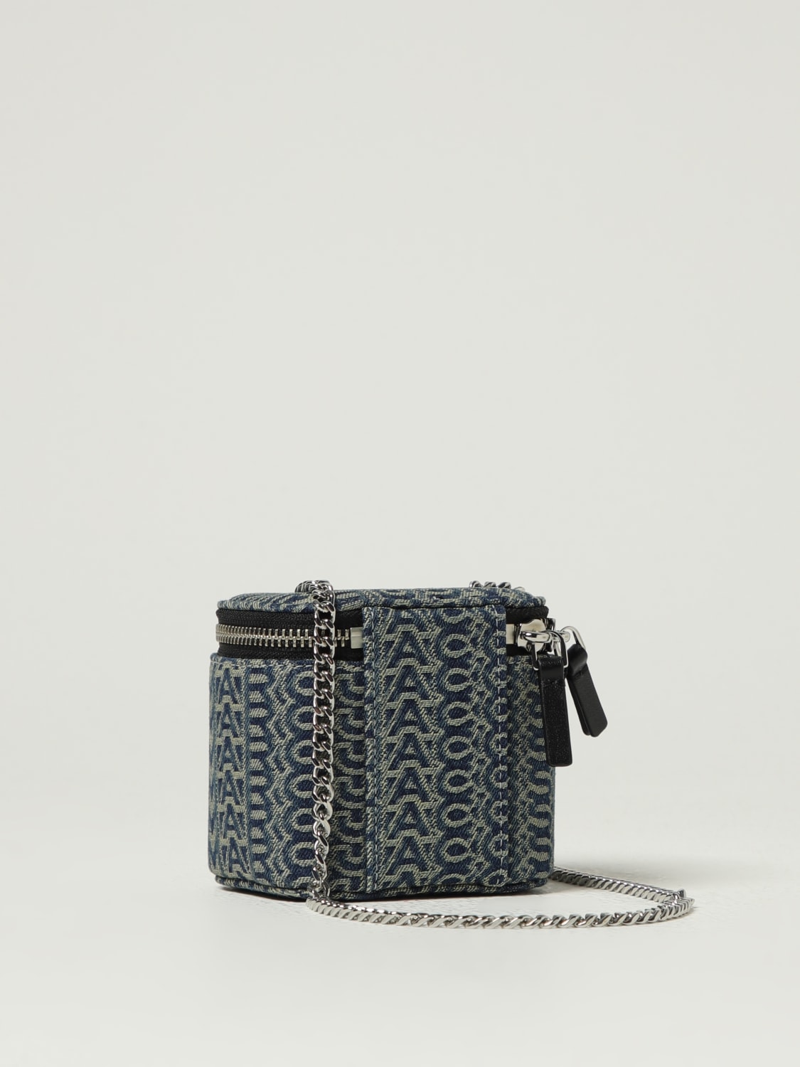 MARC JACOBS BORSA MINI: Borsa The Cube Marc Jacobs in cotone logato, Fantasia - Img 2
