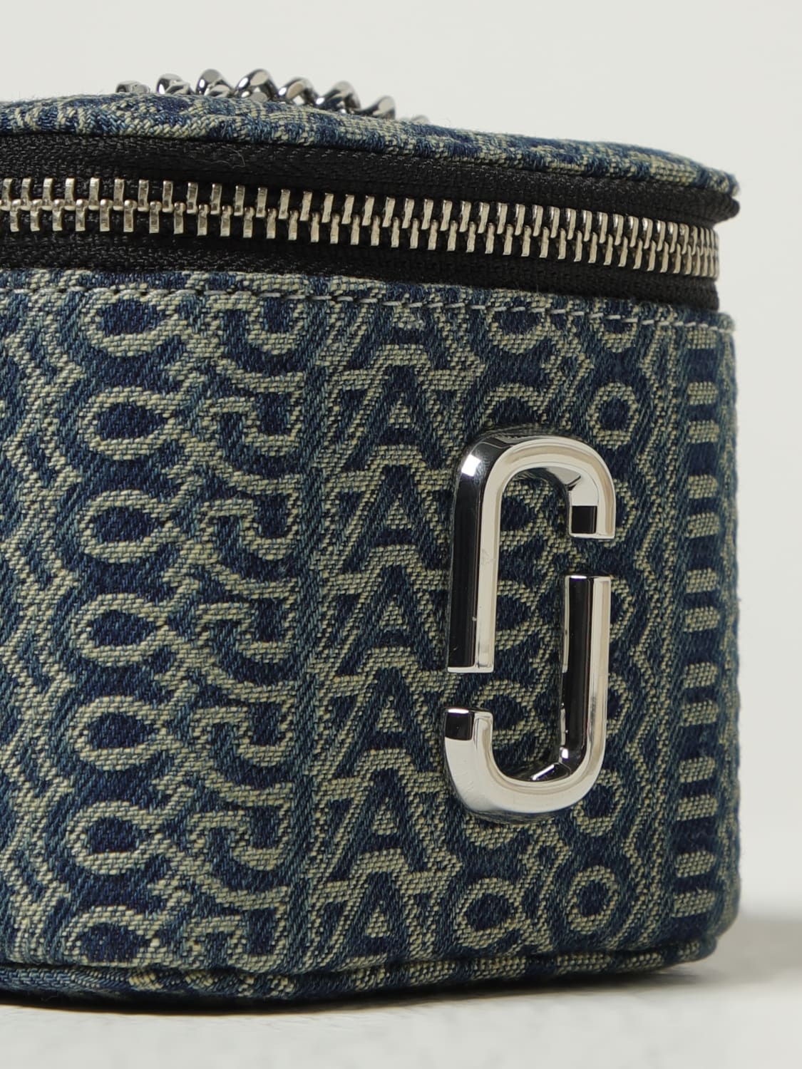 MARC JACOBS BORSA MINI: Borsa The Cube Marc Jacobs in cotone logato, Fantasia - Img 3