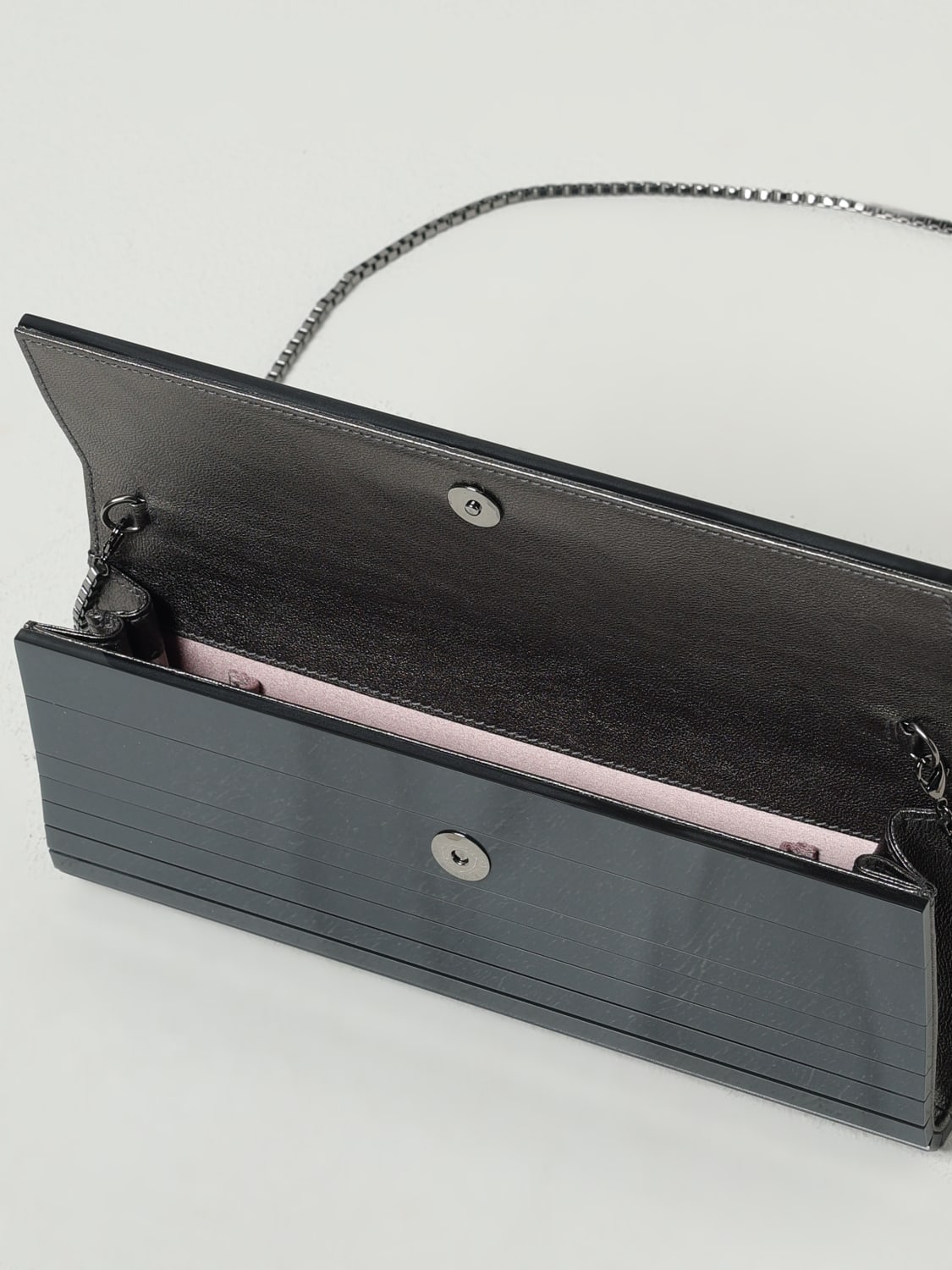 JIMMY CHOO CLUTCH: Handbag woman Jimmy Choo, Grey - Img 4