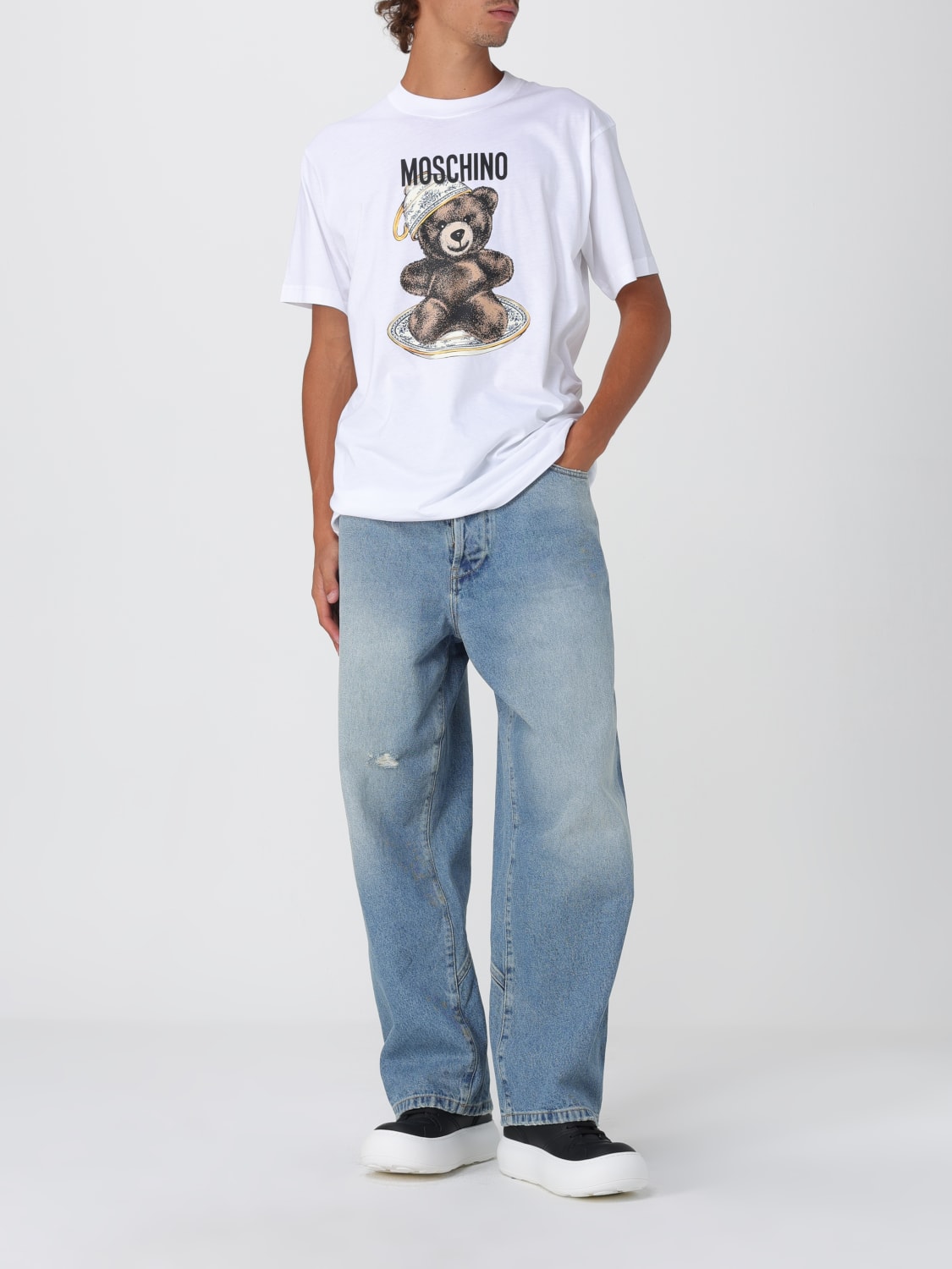 MOSCHINO COUTURE T-SHIRT: T-shirt men Moschino Couture, White - Img 2