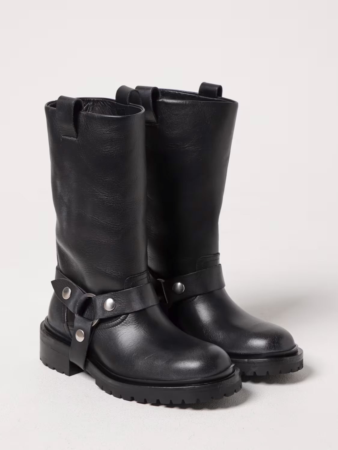 GOLDEN GOOSE BOTAS: Botines planos mujer Golden Goose, Negro - Img 2
