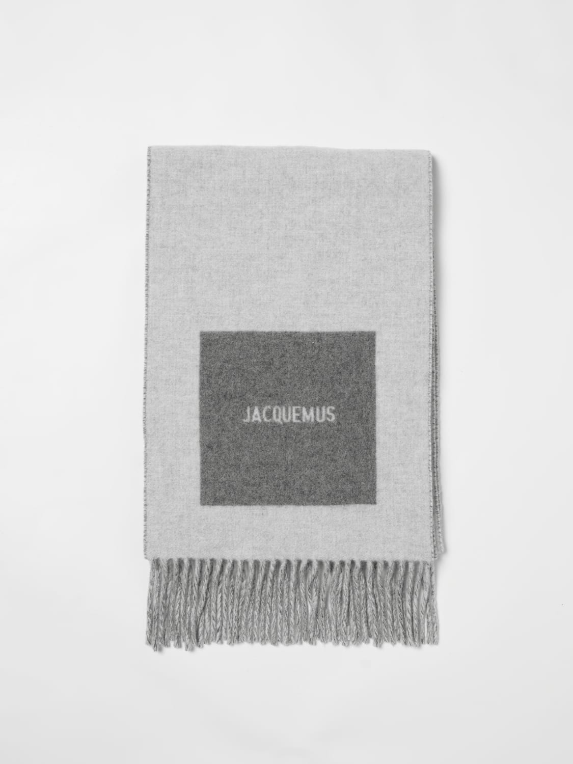 JACQUEMUS BUFANDA: Bufanda hombre Jacquemus, Gris - Img 1