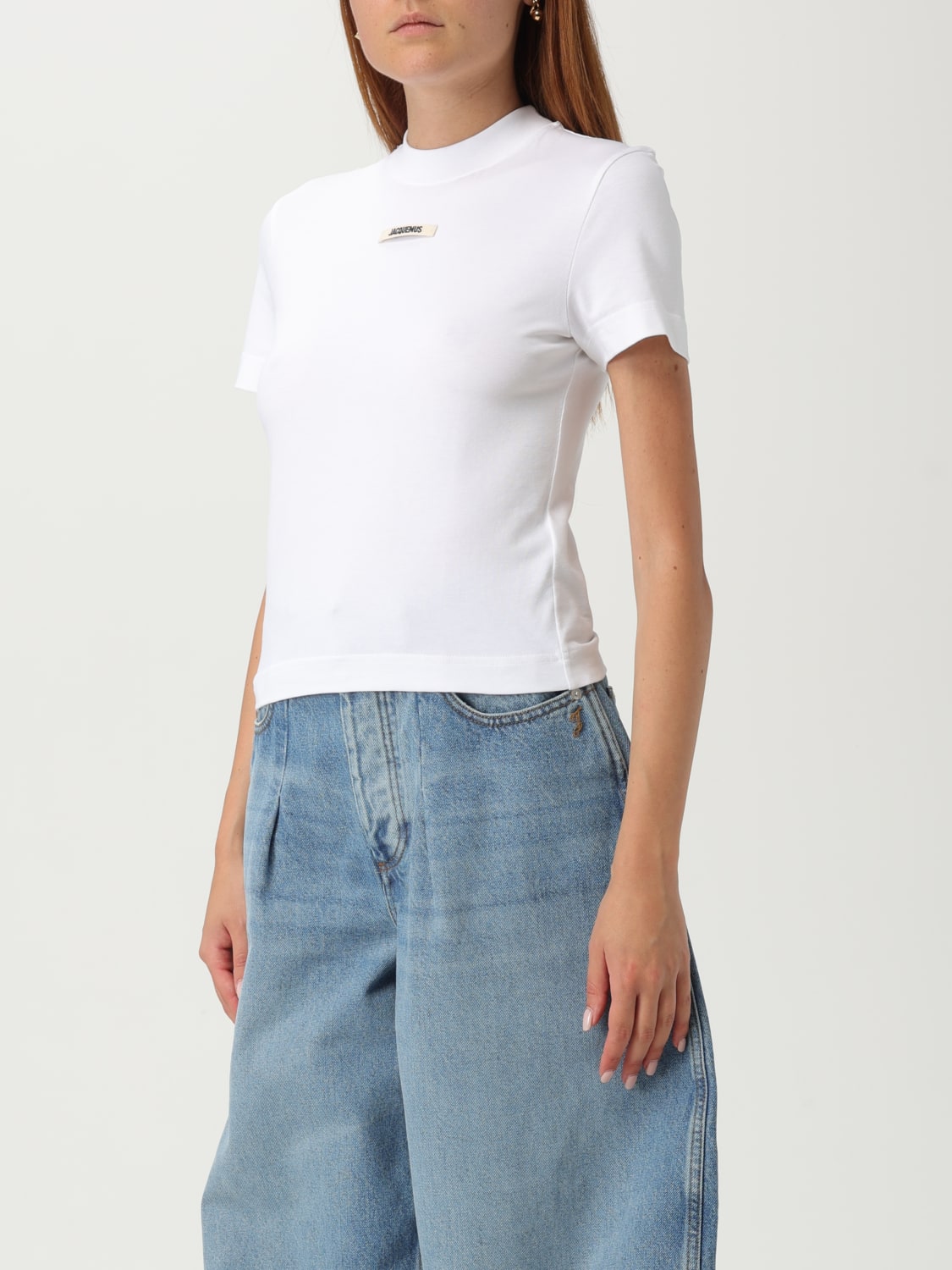 JACQUEMUS T-SHIRT: T-shirt femme Jacquemus, Blanc - Img 4