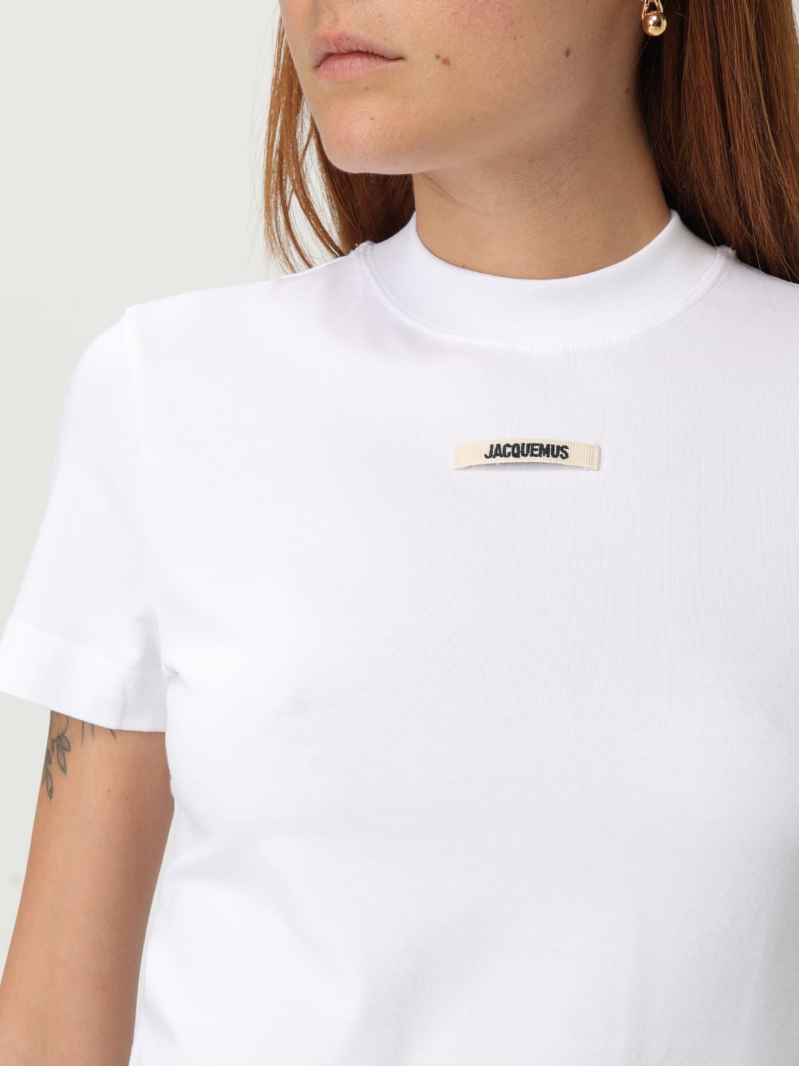JACQUEMUS T-SHIRT: T-shirt femme Jacquemus, Blanc - Img 5