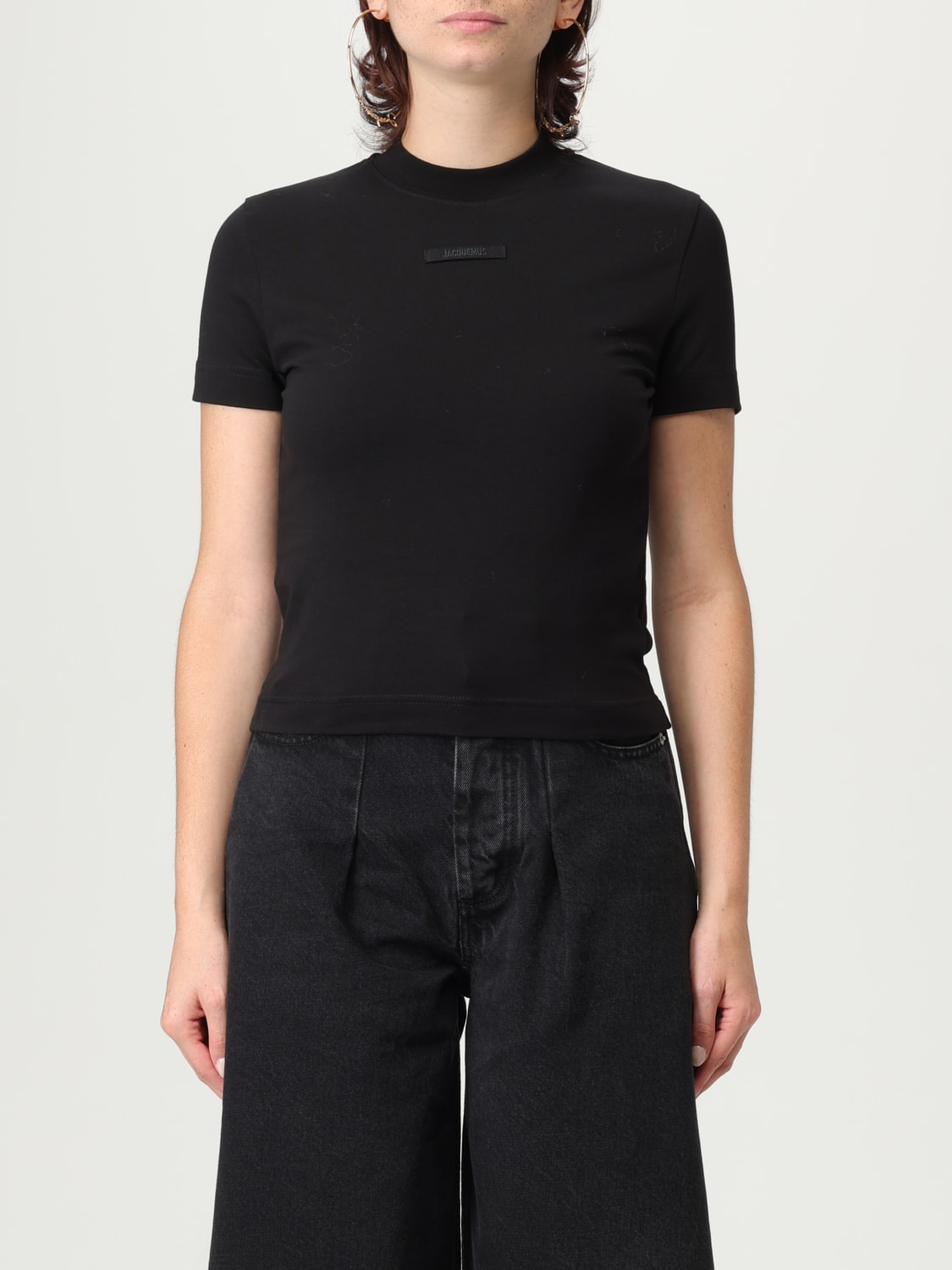 JACQUEMUS T-SHIRT: T-shirt femme Jacquemus, Noir - Img 1