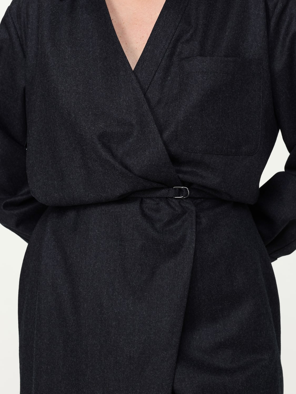 BRUNELLO CUCINELLI ROBE: Robes femme Brunello Cucinelli, Anthracite - Img 4