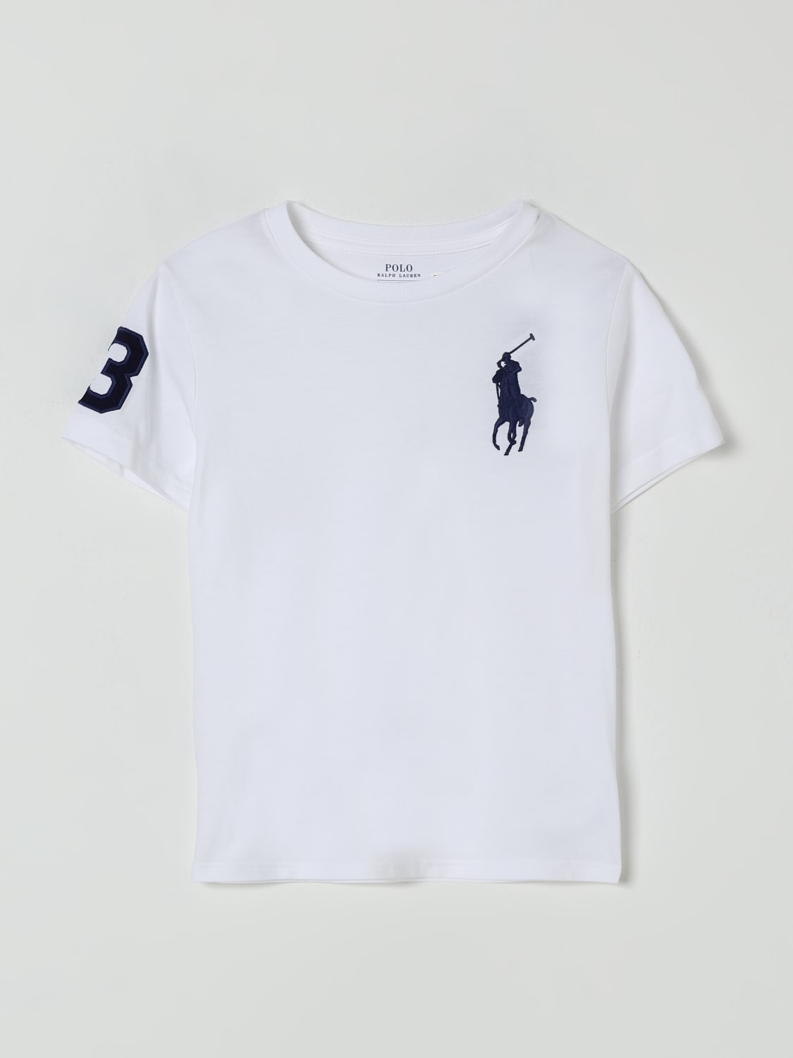 POLO RALPH LAUREN CAMISETA: Camiseta niños Polo Ralph Lauren, Blanco - Img 1